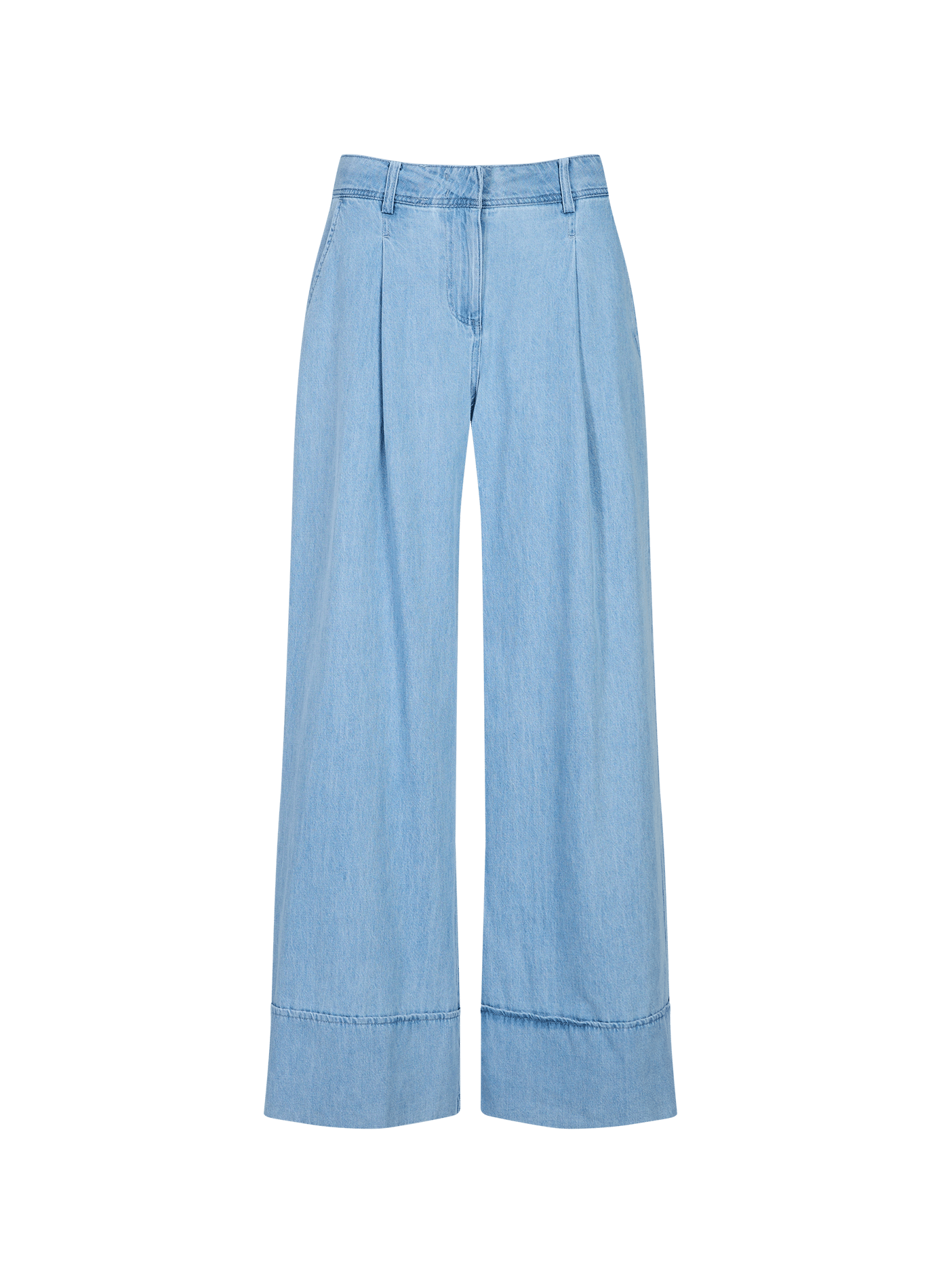 Cotton Wide-leg trousers ROUGE EDIT Blue