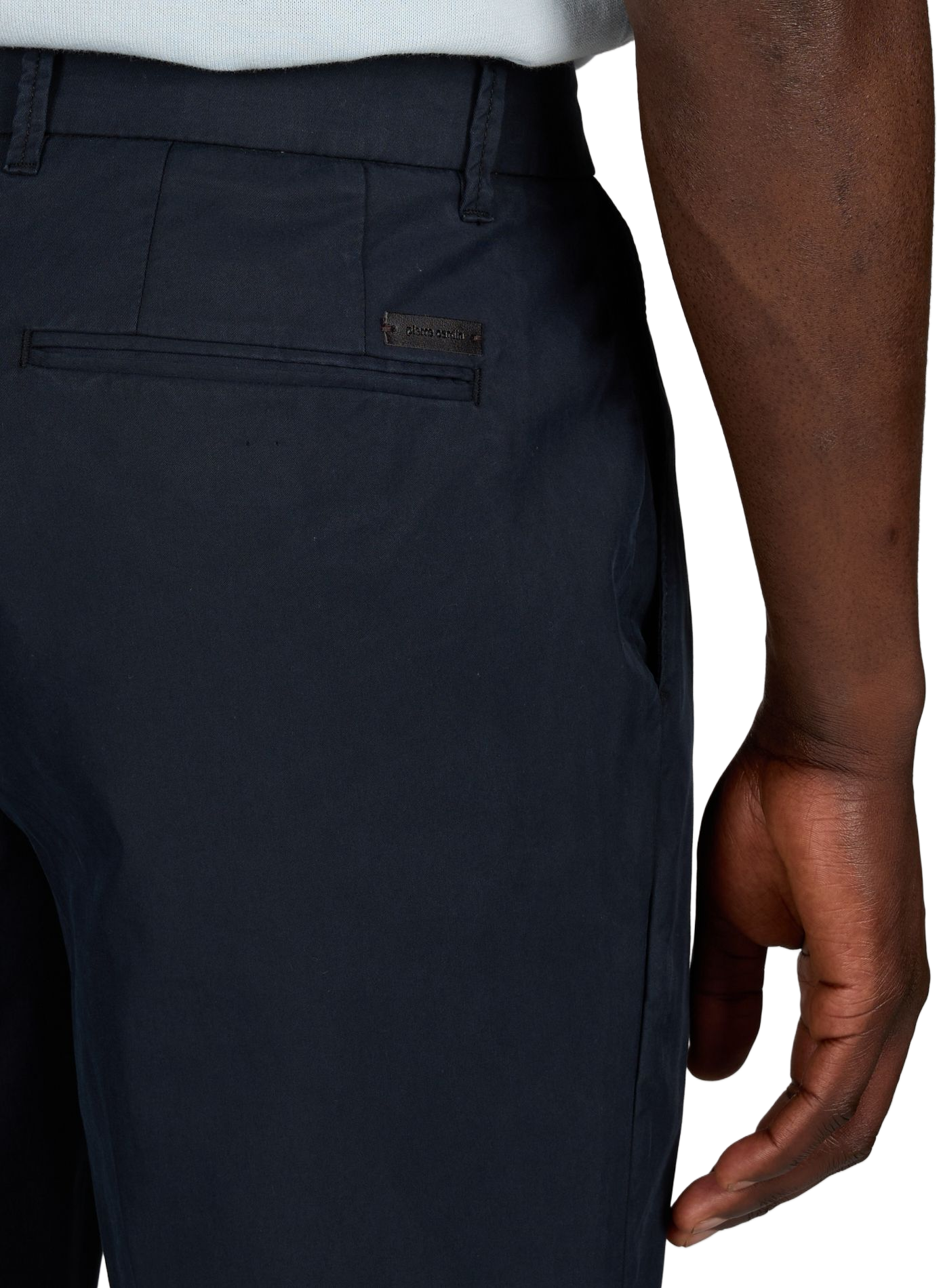 Gerade geschnittene Hose aus Baumwollmischung PIERRE CARDIN Blau