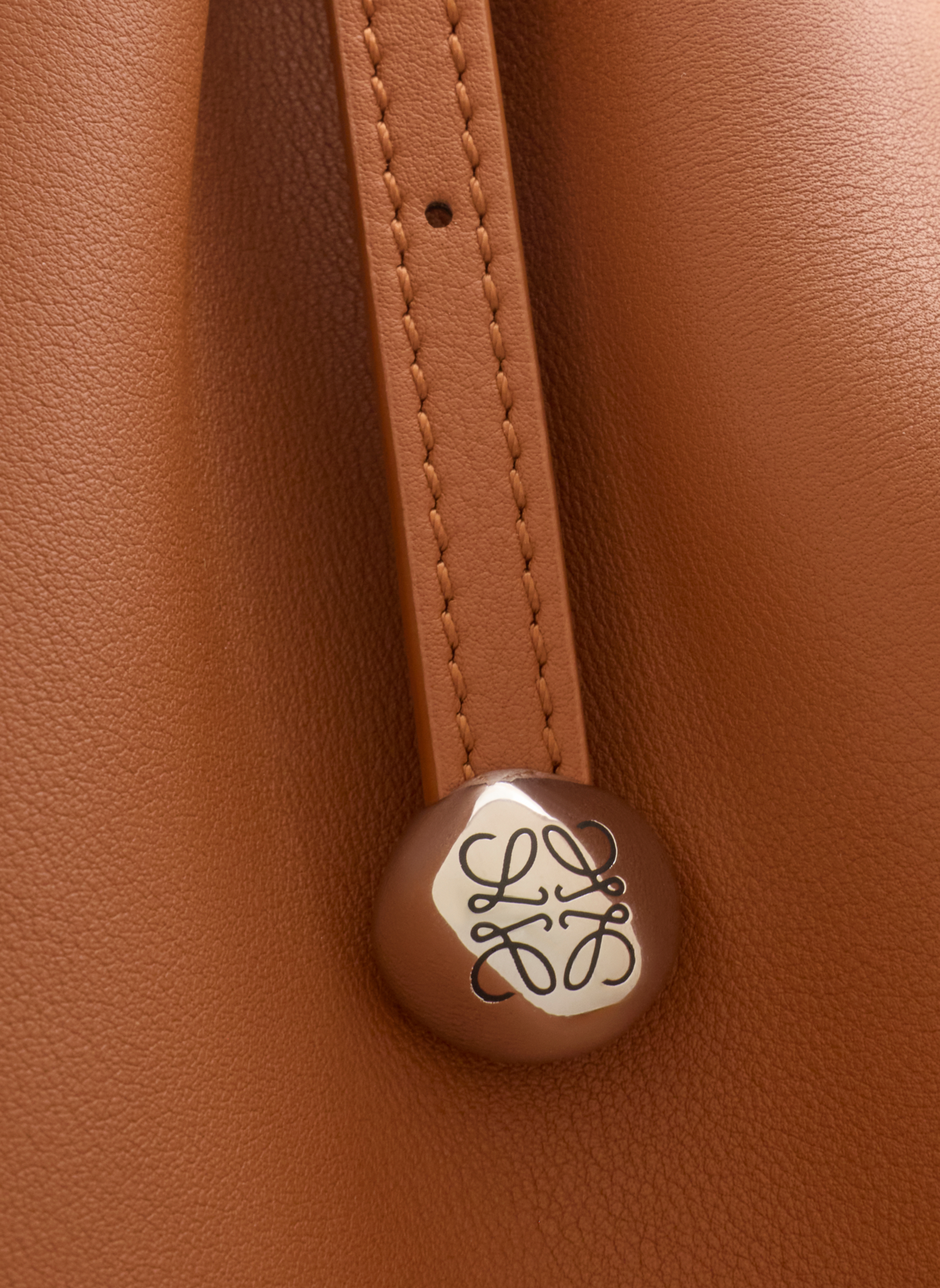 Medium Smooth Calf Leather Scarf Bag LOEWE Beige