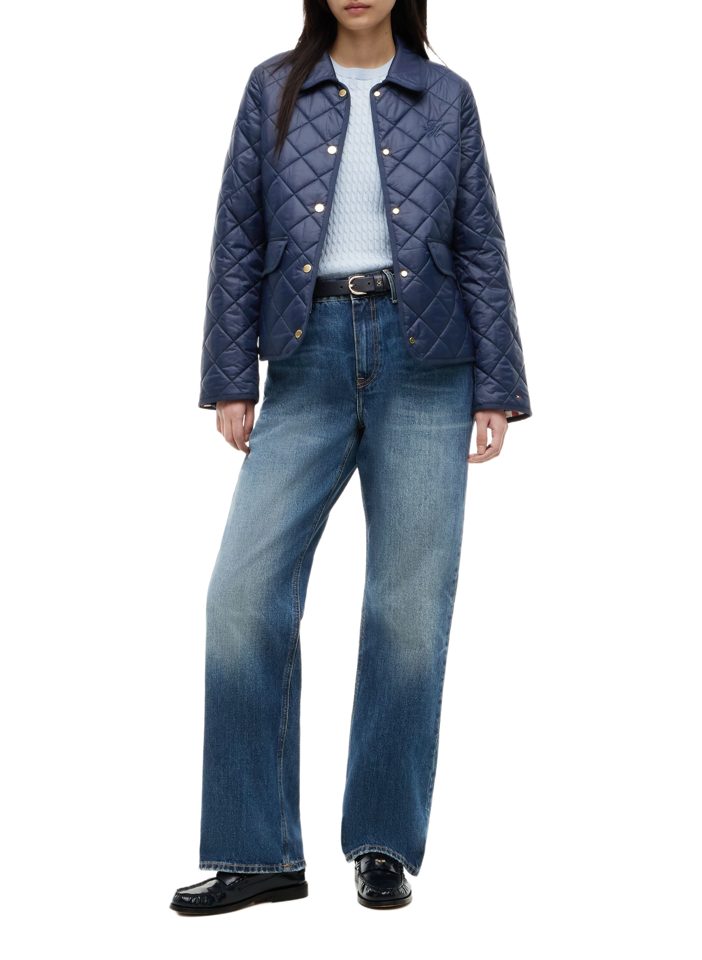 Jacket with classic collar TOMMY HILFIGER Blue
