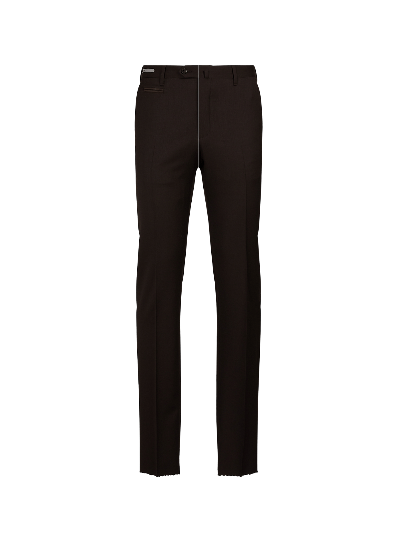 Straight wool and cashmere trousers CORNELIANI Brown