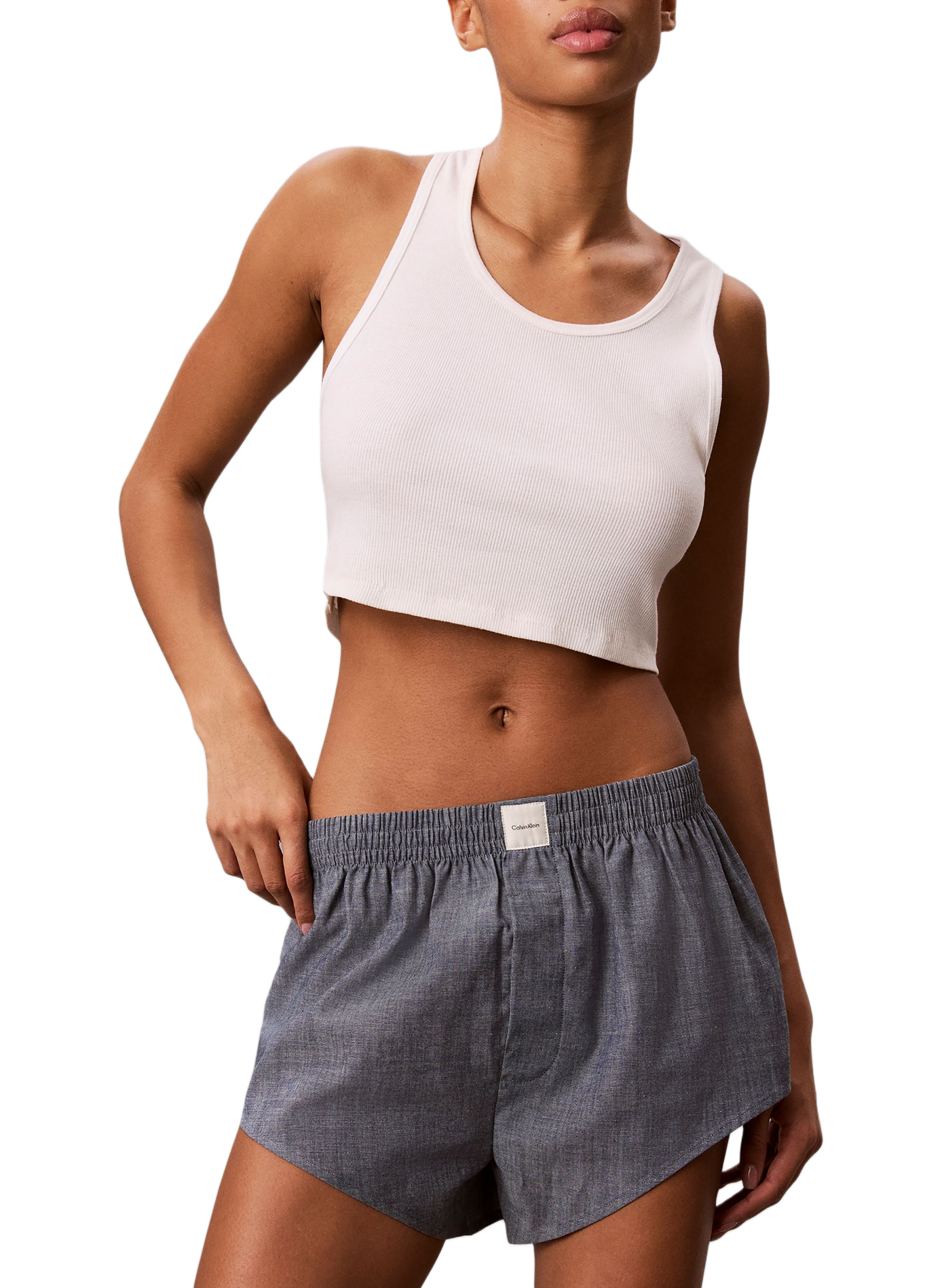Short court en coton CALVIN KLEIN Bleu