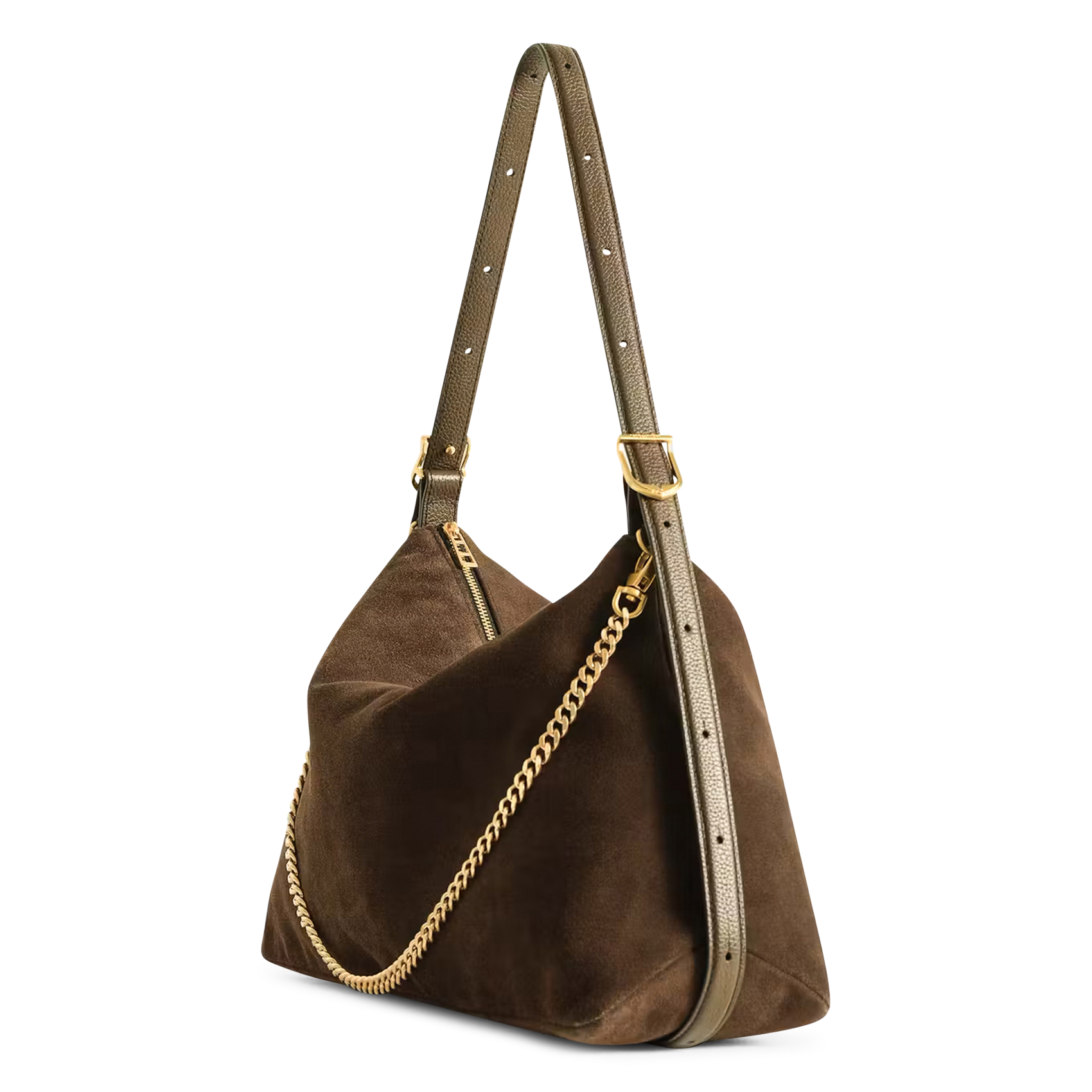 Leren handtas Jim ZADIG&VOLTAIRE Bruin