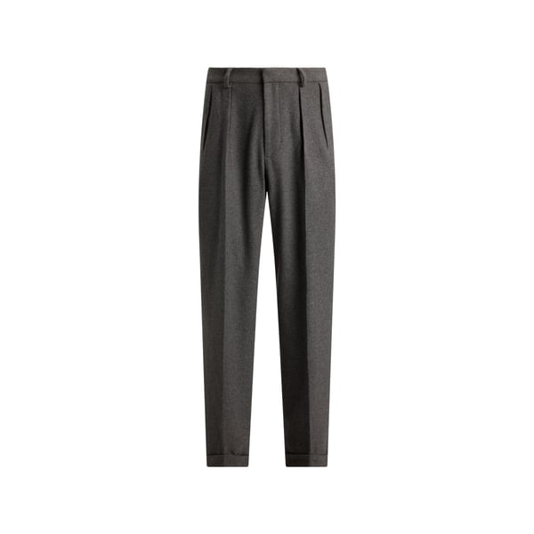 Pantalon à pinces en laine mélangée Pantalon à pinces en laine mélangée