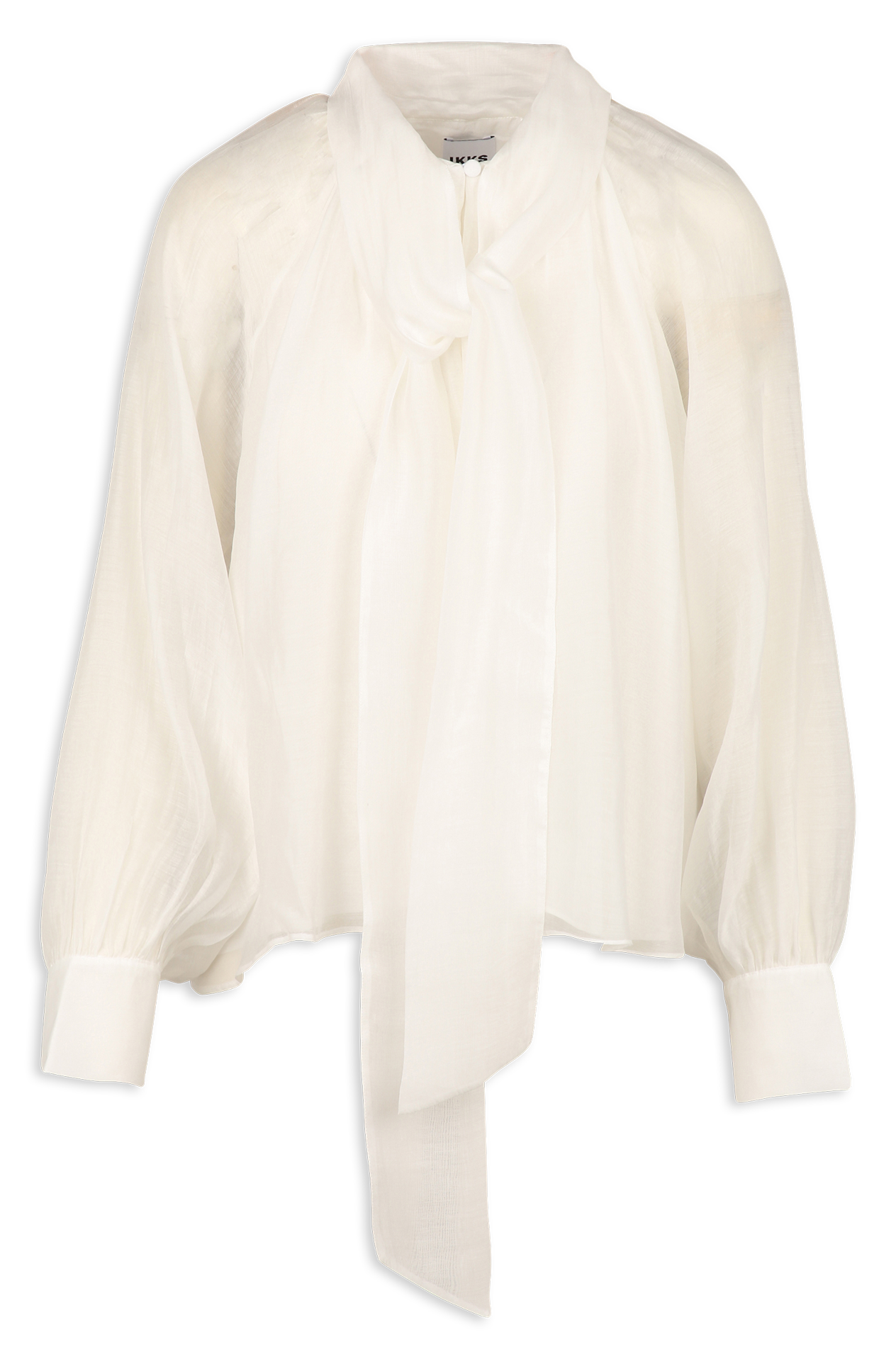 Top ample col lavallière IKKS Blanc