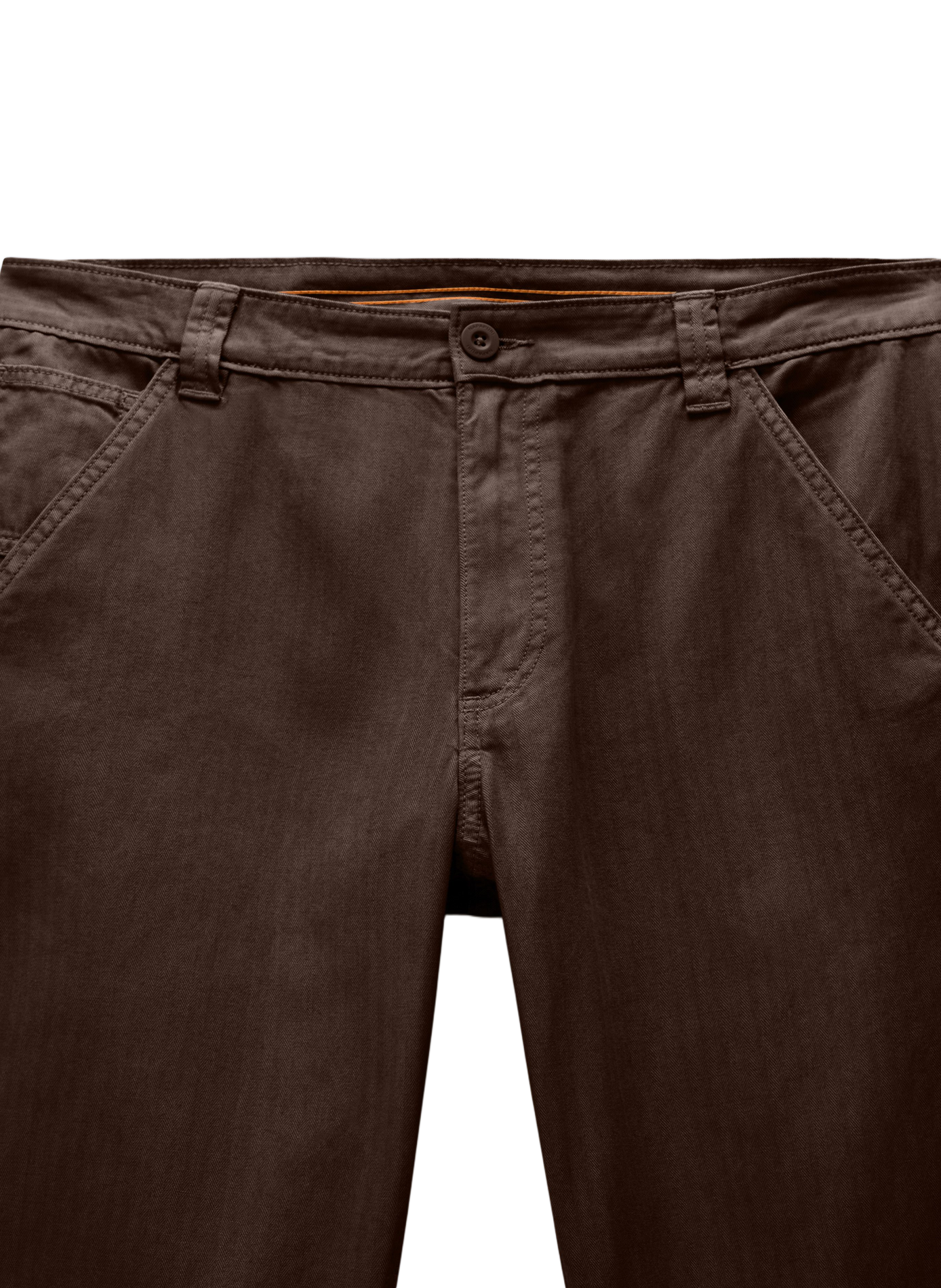 Solid straight cotton pants NAPAPIJRI Brown