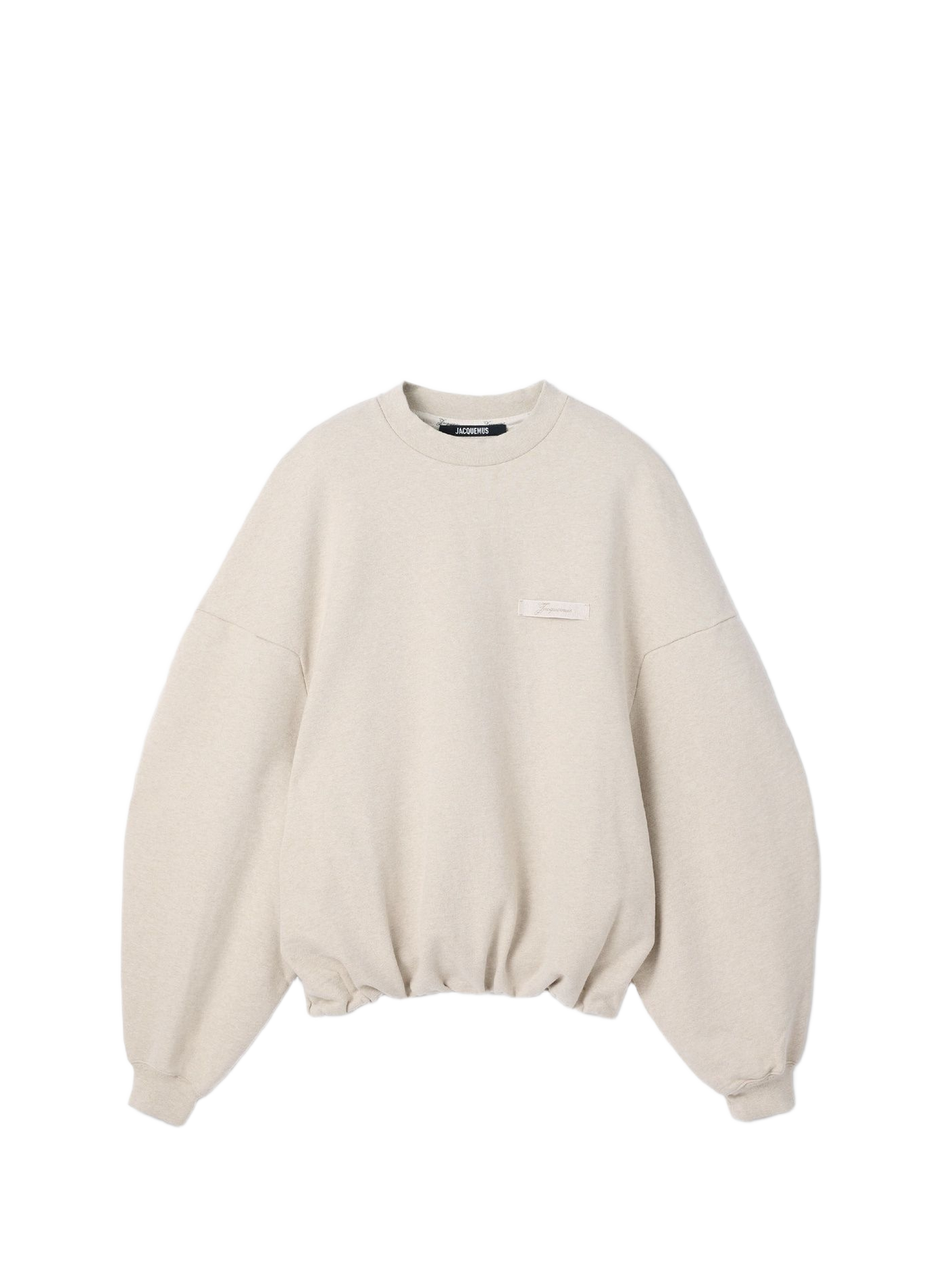 Le sweatshirt Ruban ample en coton JACQUEMUS Beige