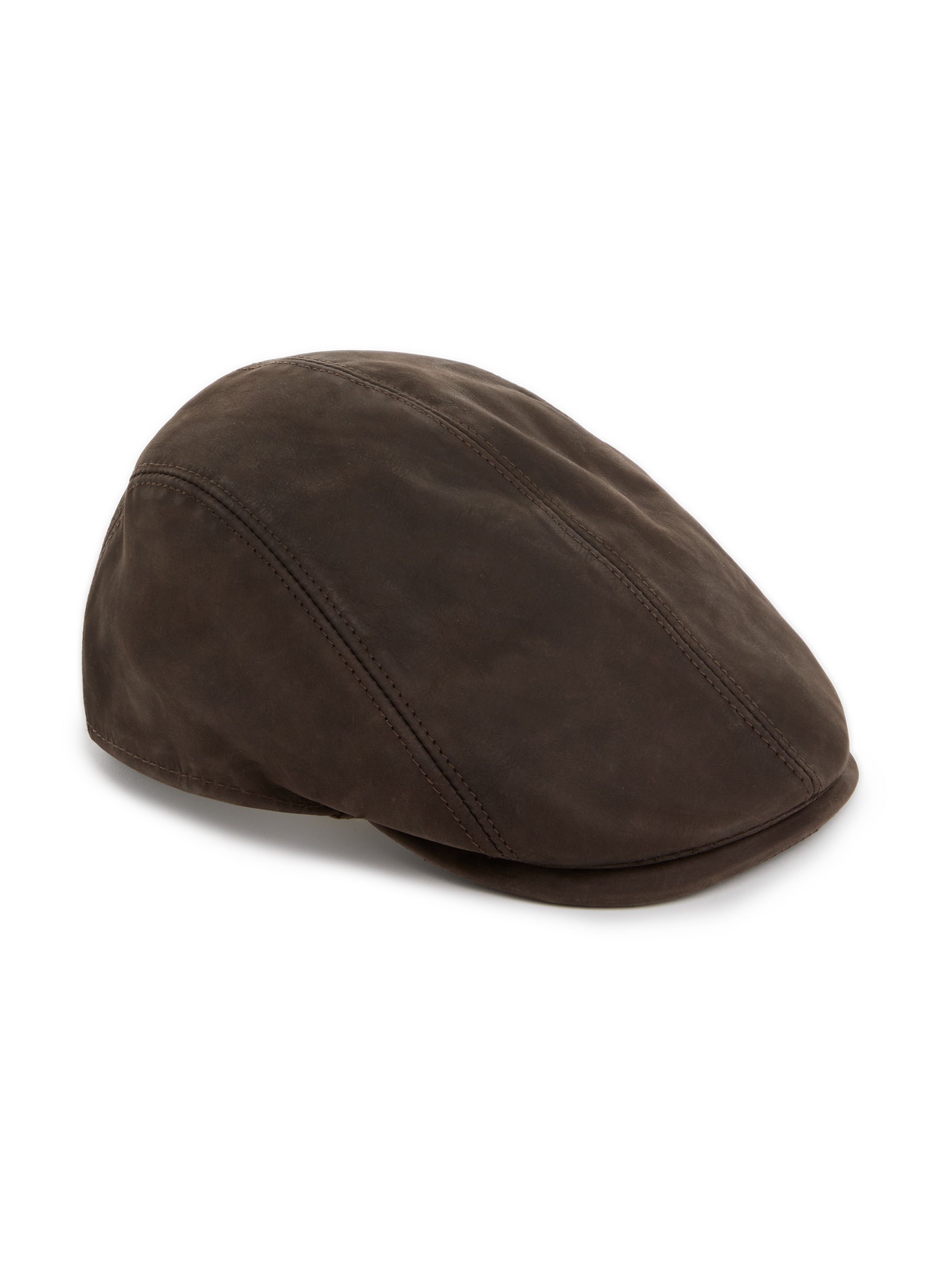 Béret en cuir | Marron AU PRINTEMPS PARIS Homme