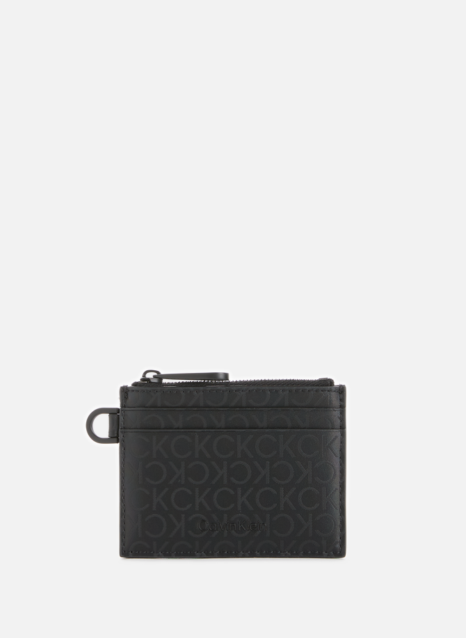 Elevated recycled polyester-blend card holder CALVIN KLEIN