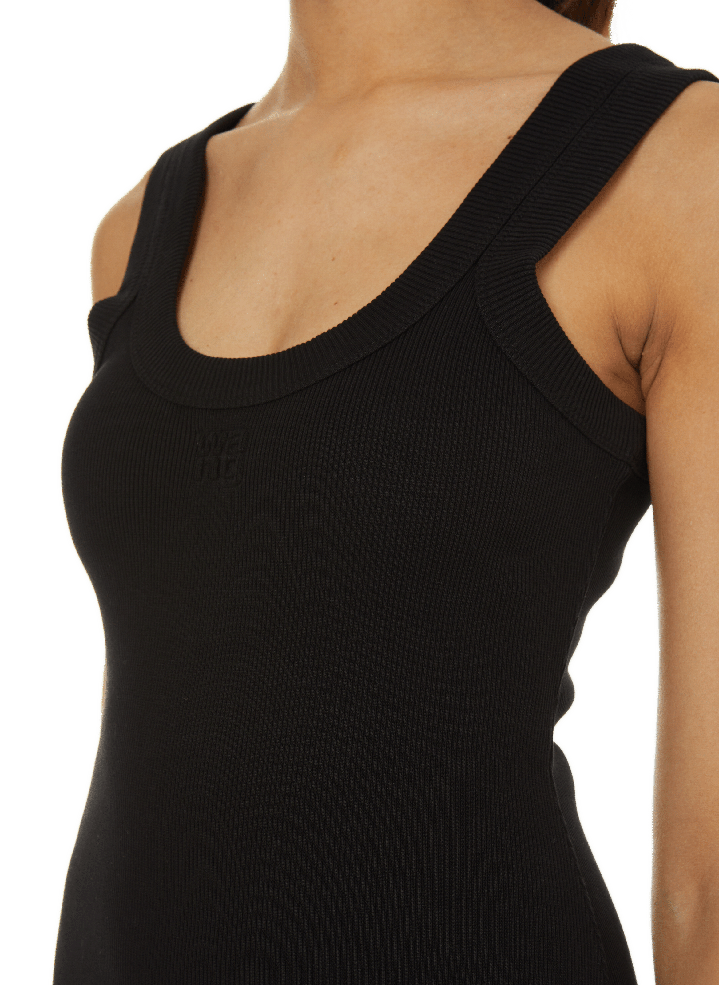 Ribbed mini dress ALEXANDER WANG Black