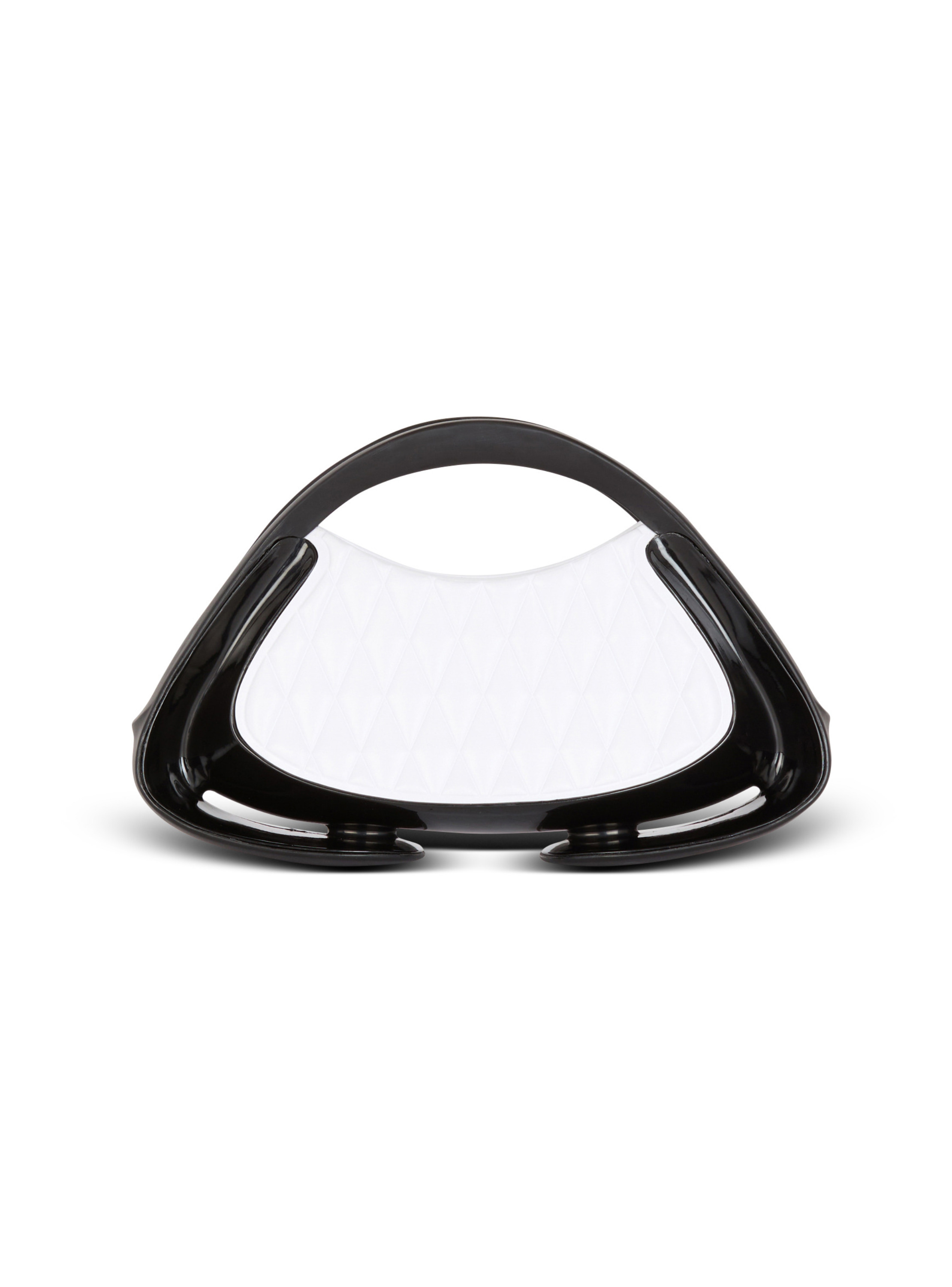 Sac jolie madame small bicolore matelassé BALMAIN Blanc