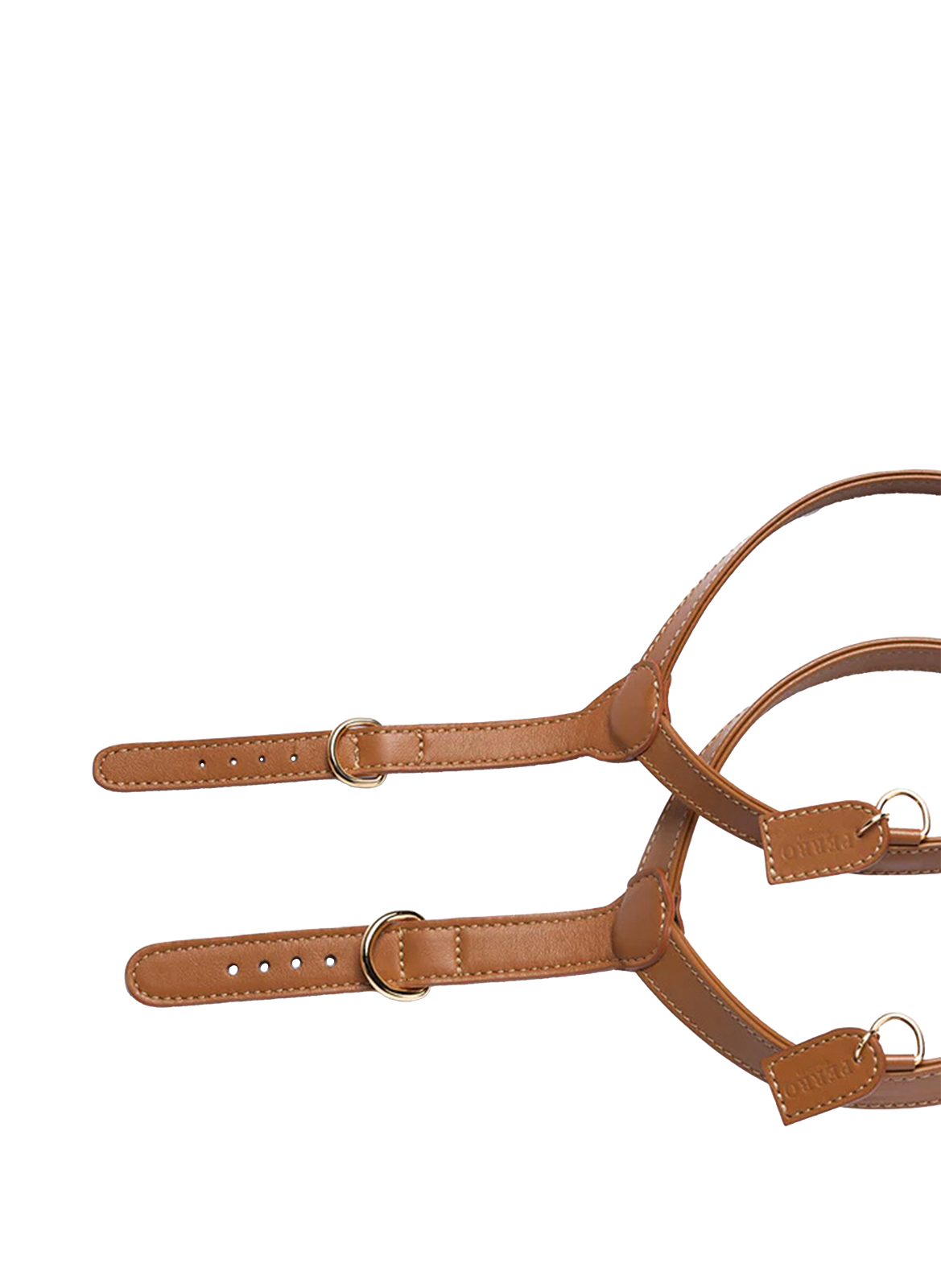 Leather Harness S+ PERRO COLLECTION Brown