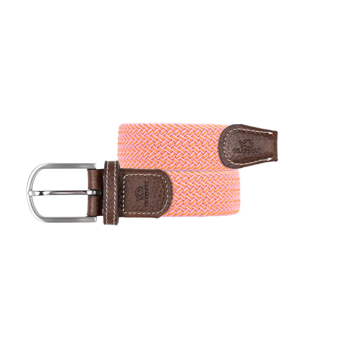 Ceinture tressée élastique multicolore BILLYBELT Orange