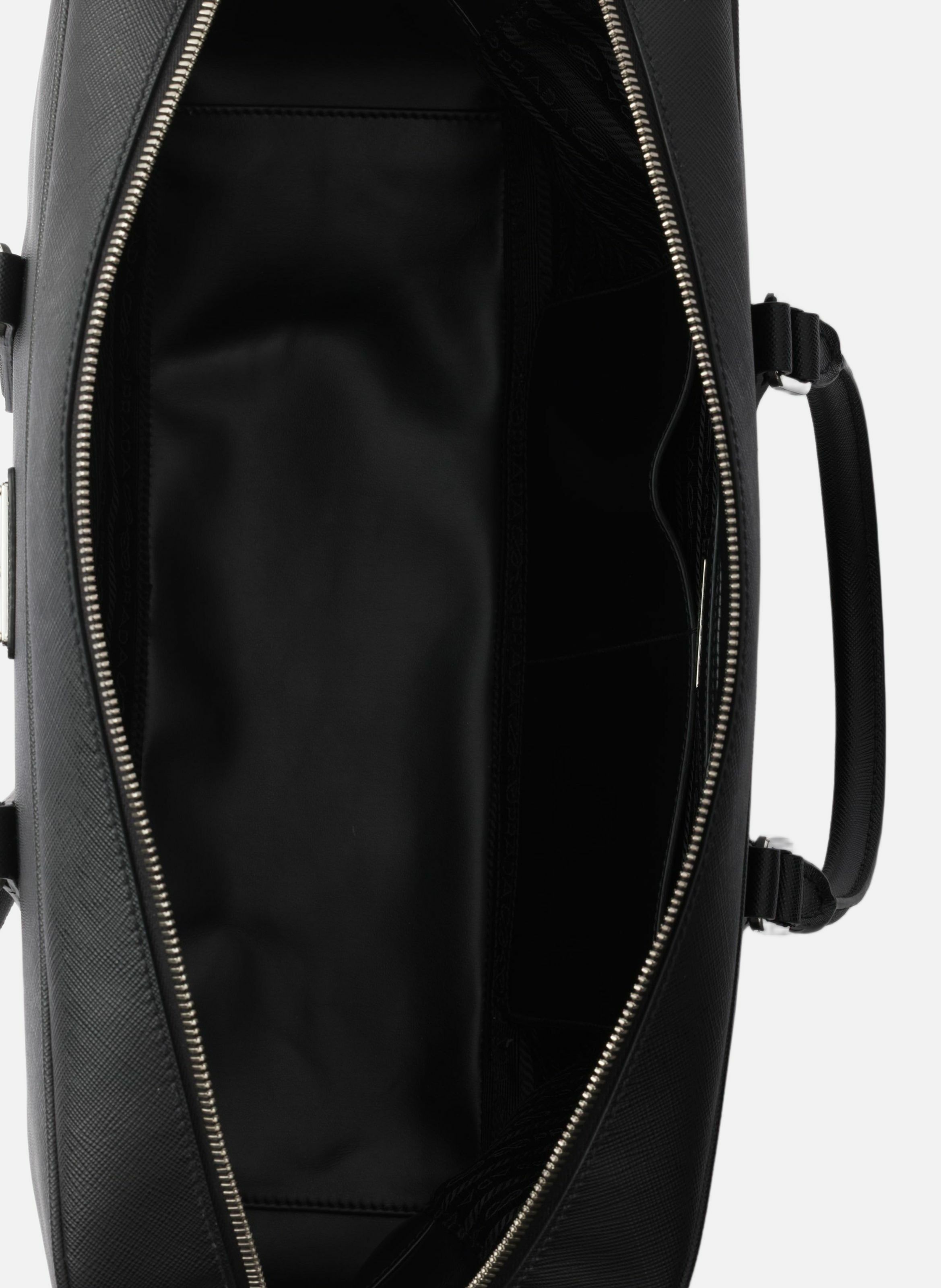 Mallette en cuir saffiano PRADA Noir
