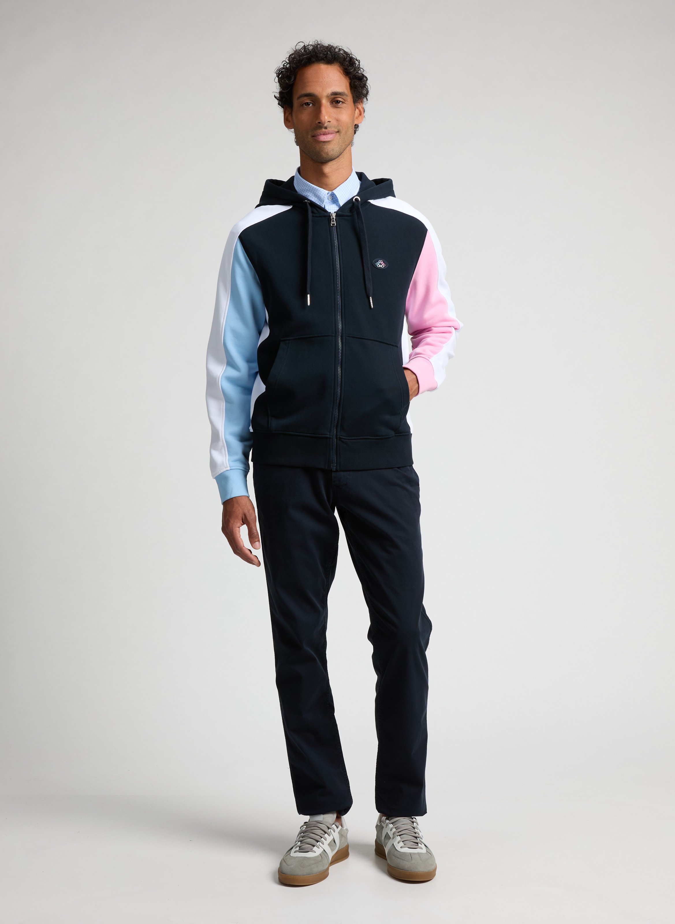 Hoodie en coton EDEN PARK Bleu