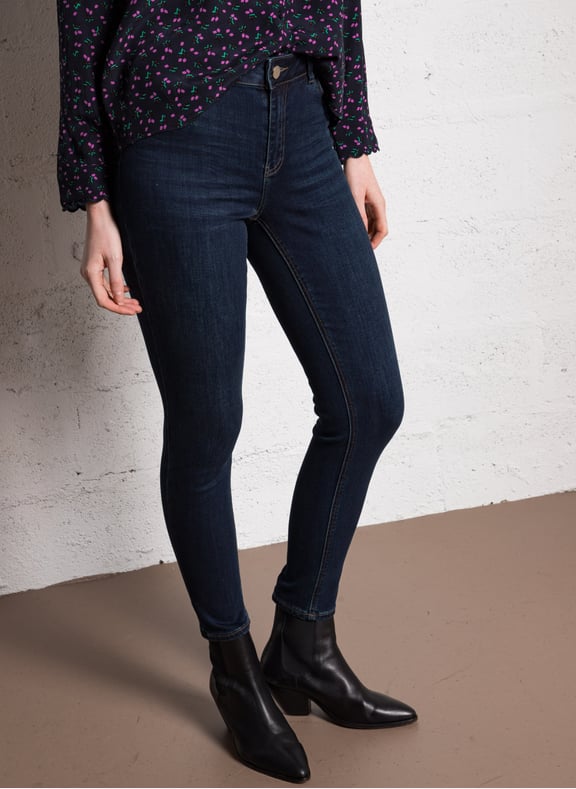 Jean slim en coton mélangé suzy Bleu by MAISON 123 MAISON 123 Jean slim en coton mélangé suzy Bleu