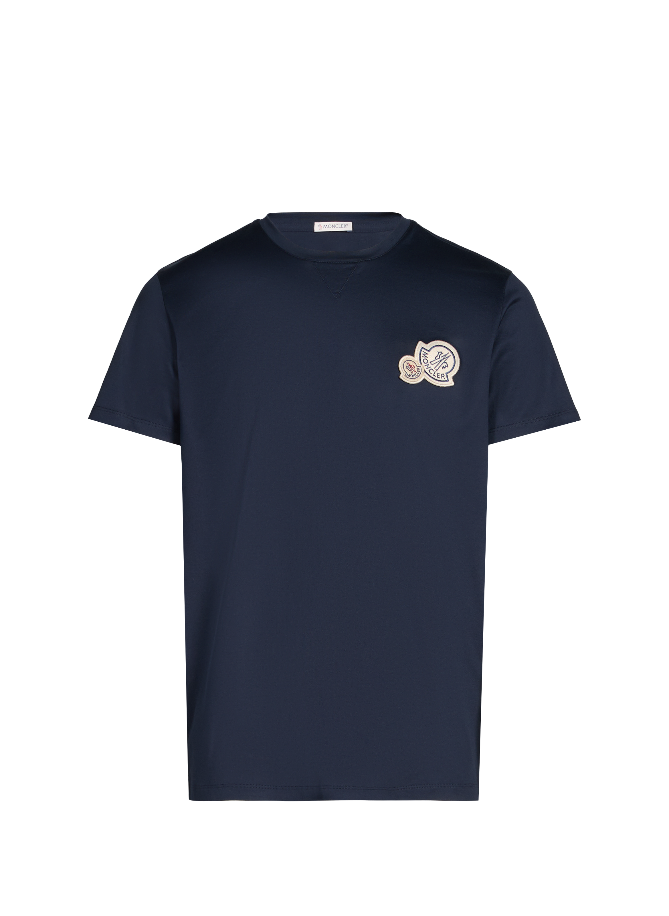 Classic Cotton T-Shirt MONCLER Blue