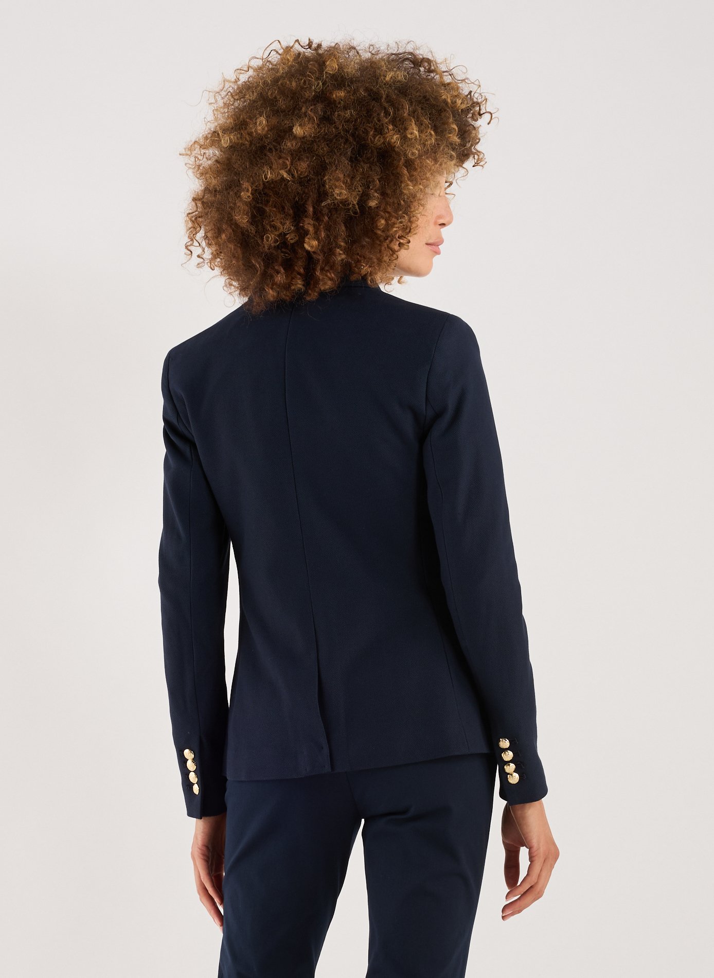 Veste brodée en coton mélangé LAUREN Bleu