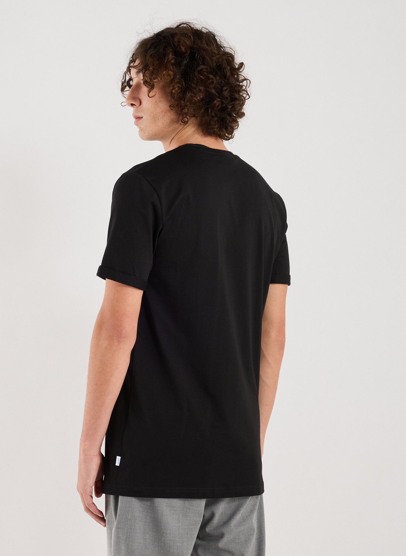 T-shirt brodé en coton LES DEUX Noir