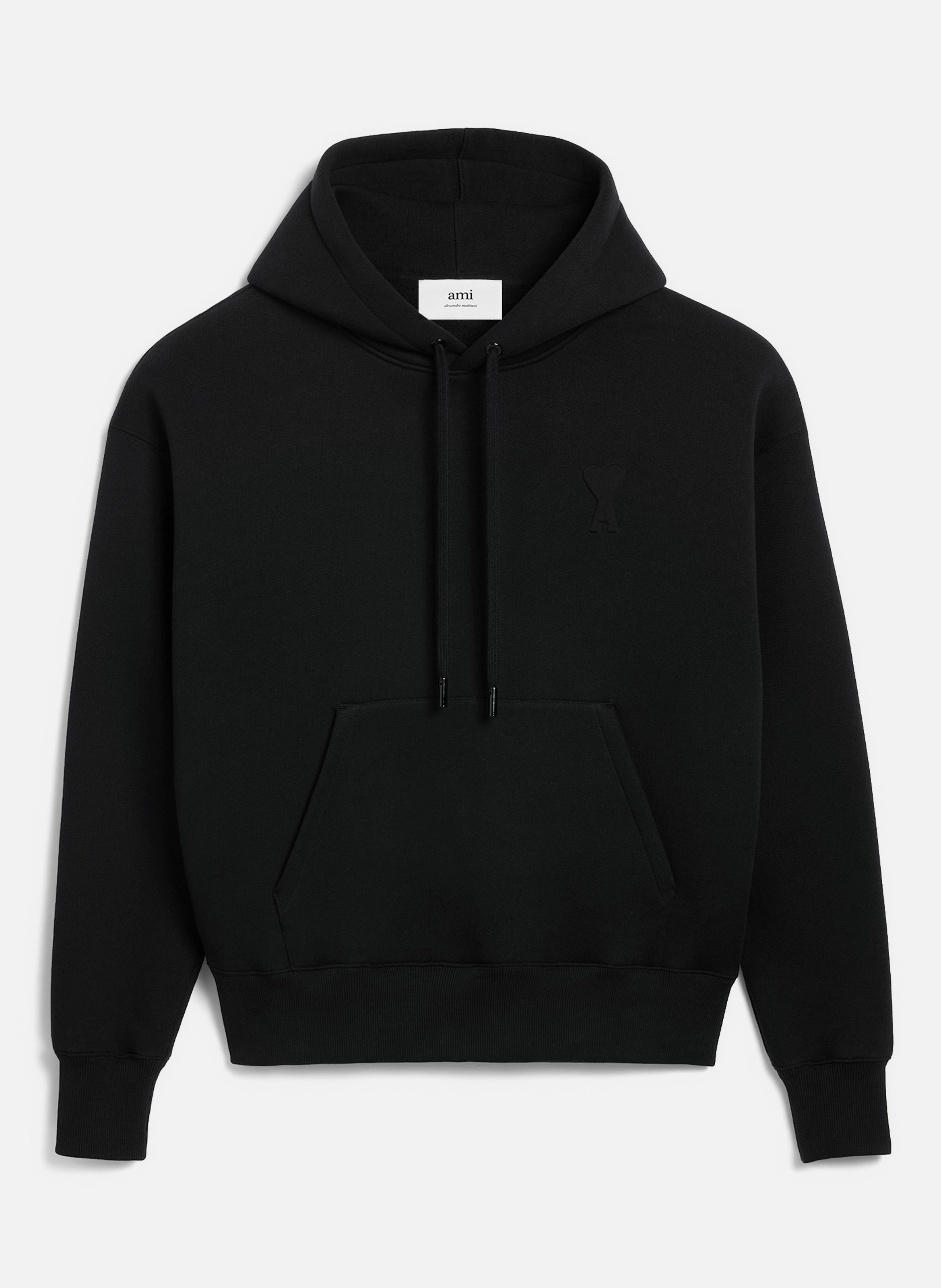 Sweatshirt à capuche ami de coeur unisexe AMI PARIS Noir