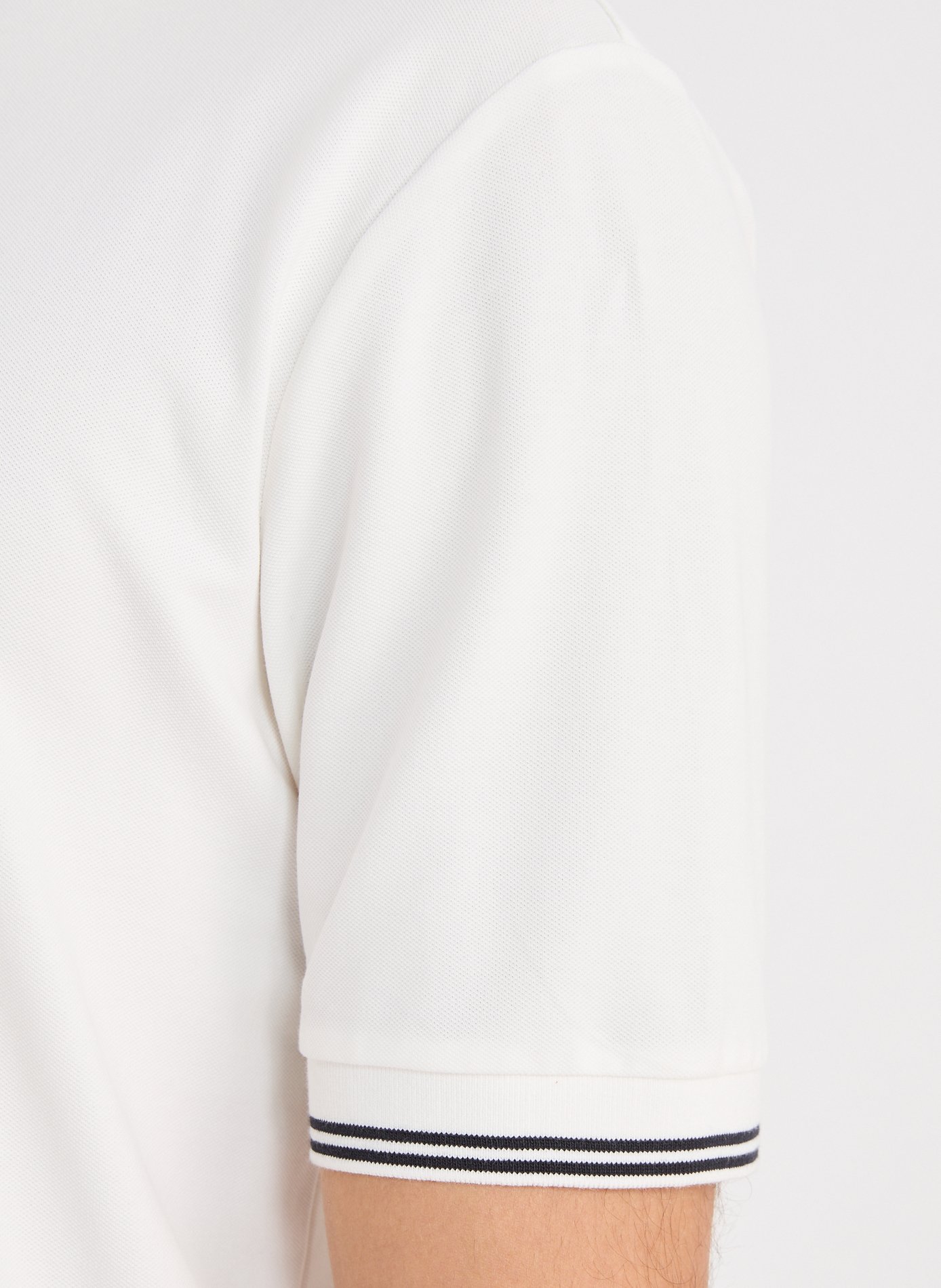 Polo manches courtes en coton mélangé ARMANI EXCHANGE Blanc