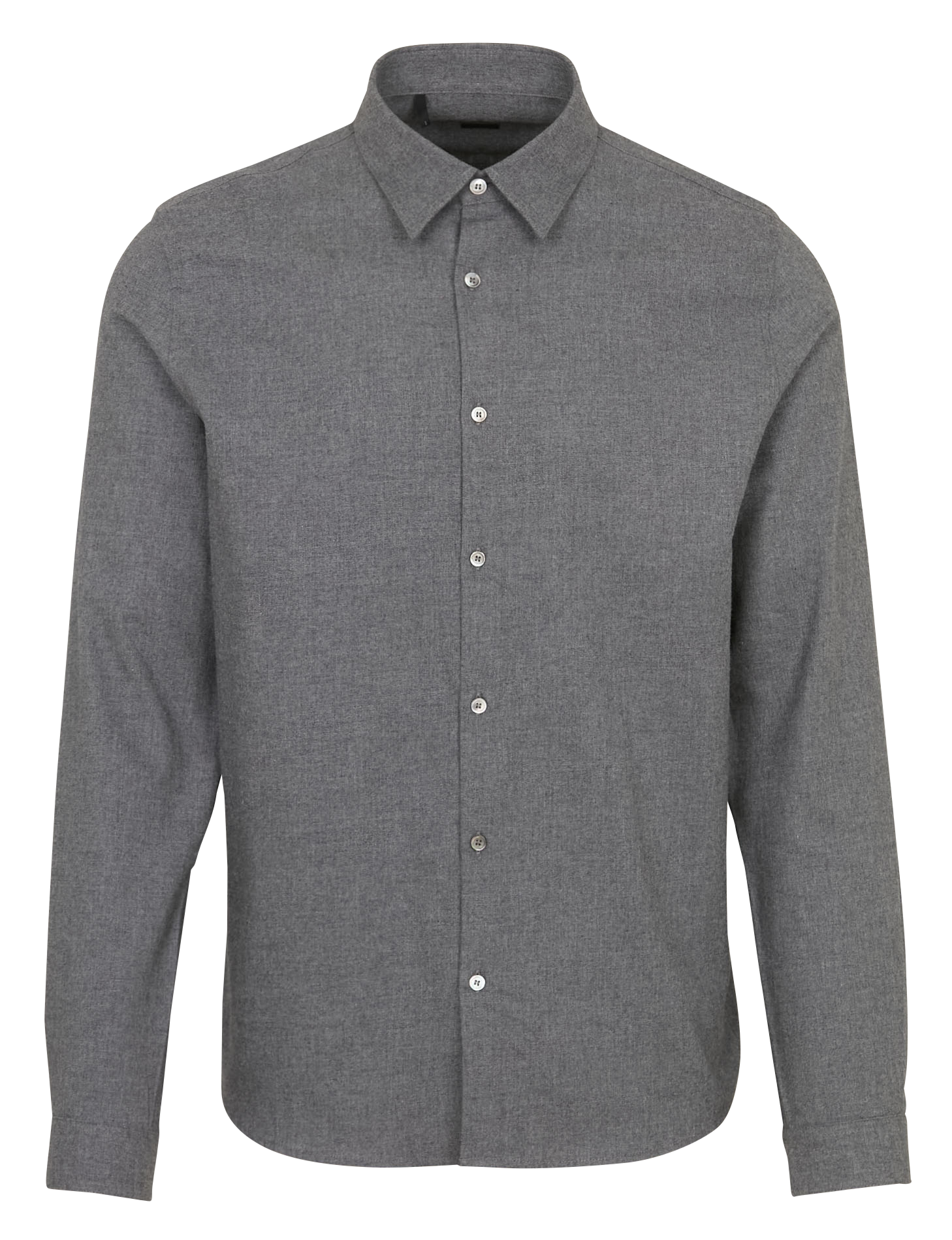 Chemise droite col droite en coton IKKS Gris