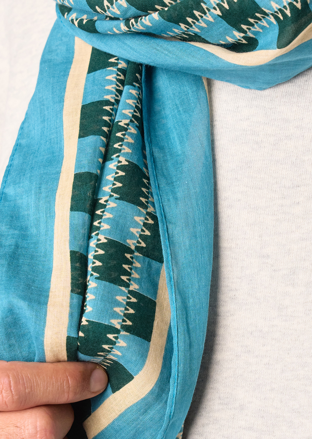 Foulard en coton biologique BILLYBELT Bleu