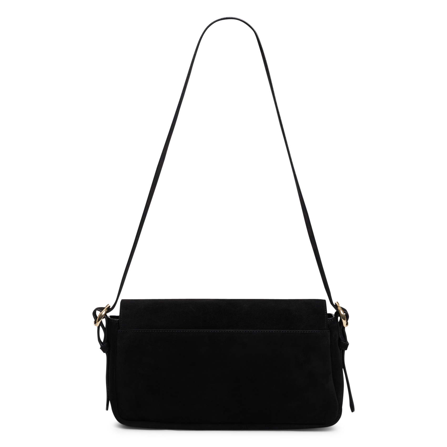 Sac porté épaule en cuir SANDRO Noir