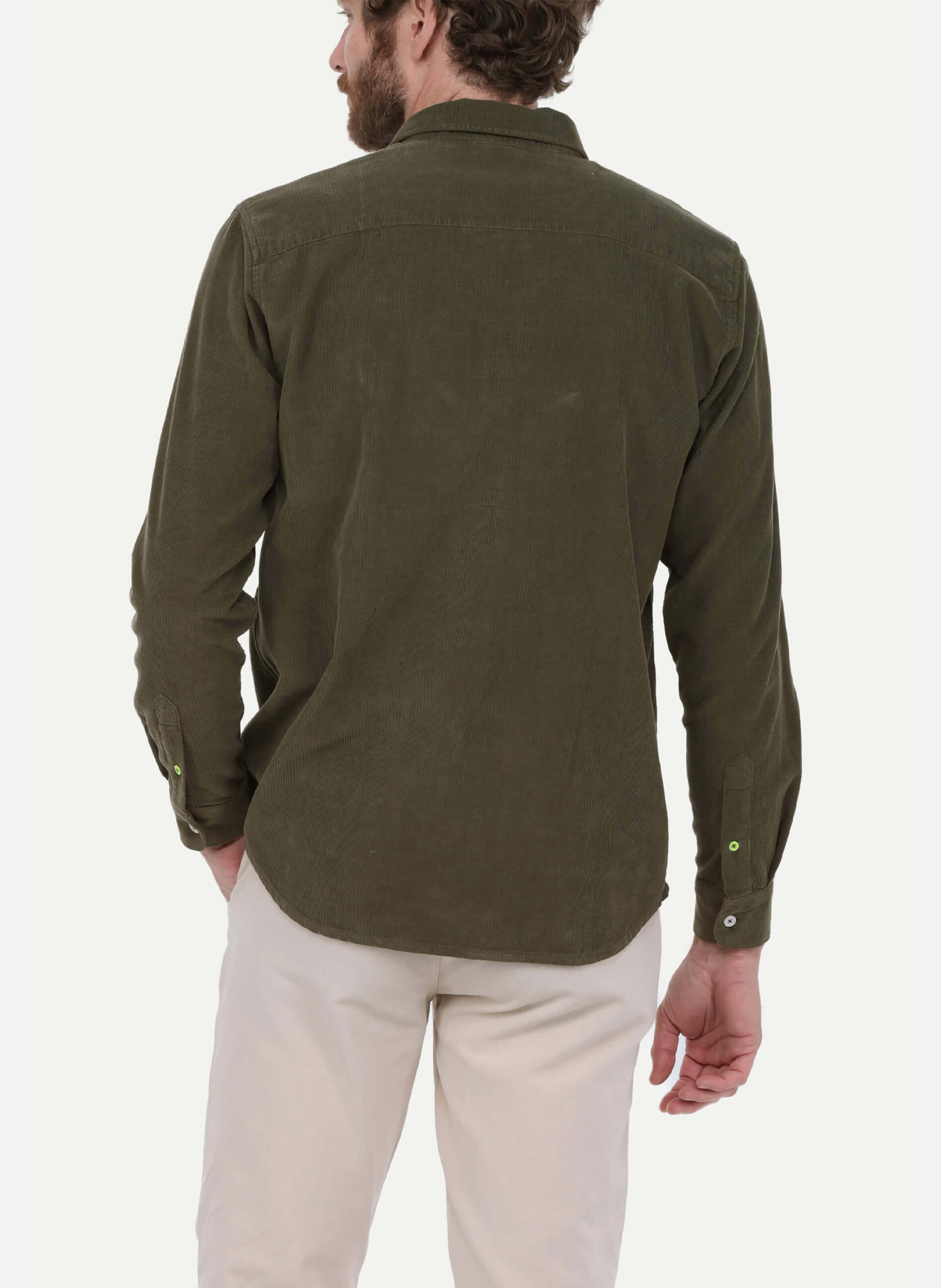 Chemise  en velours côtelé GILI'S Vert