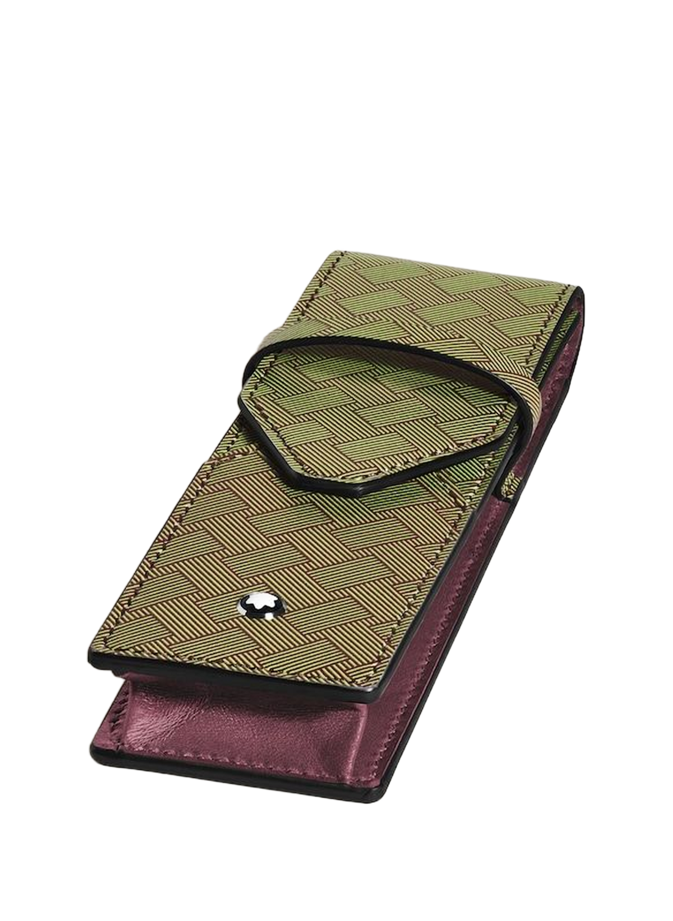Textured leather pen case MONTBLANC Multicolour
