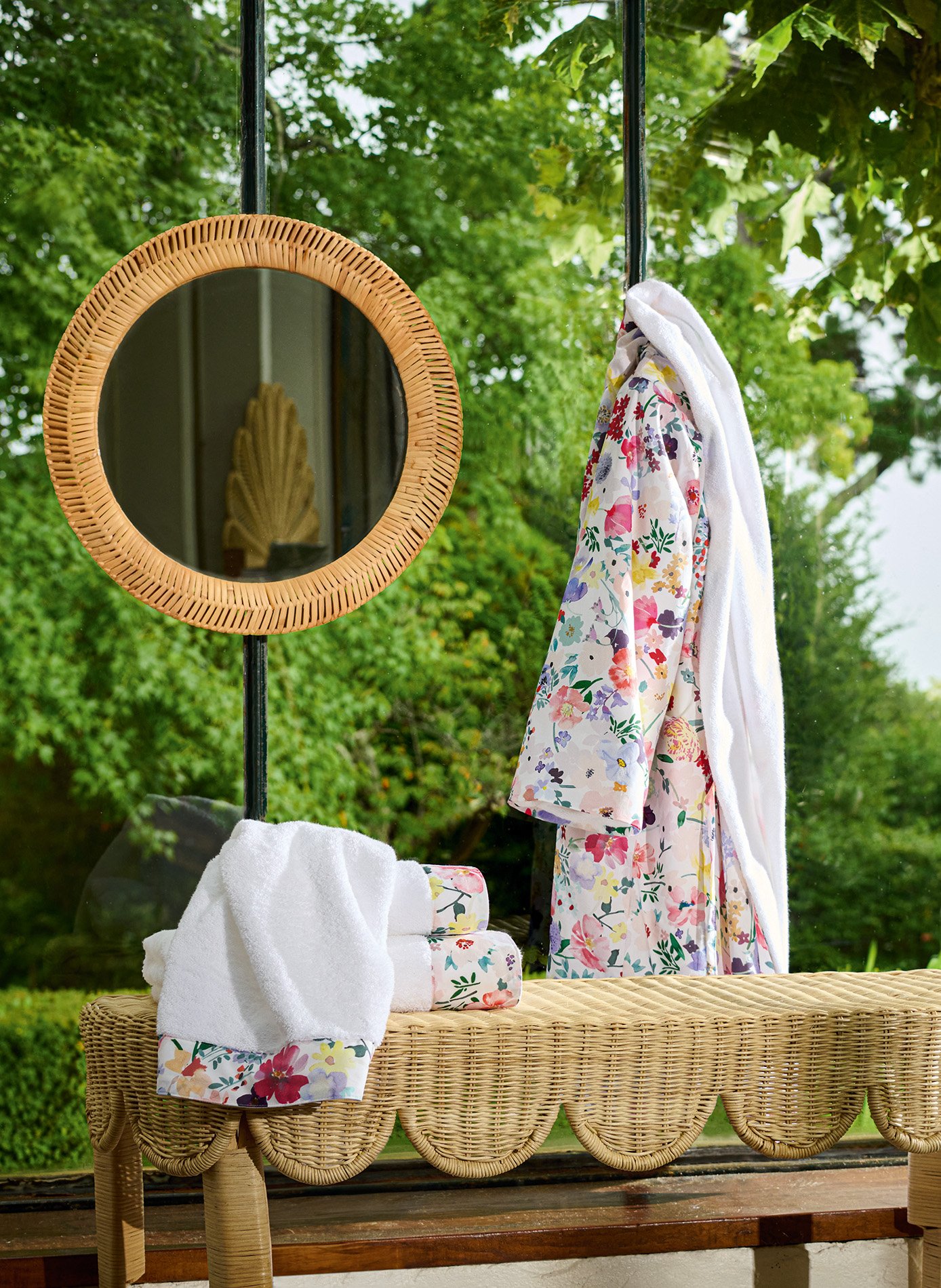 SERVIETTE Paris Rio ANNE DE SOLENE Blanc