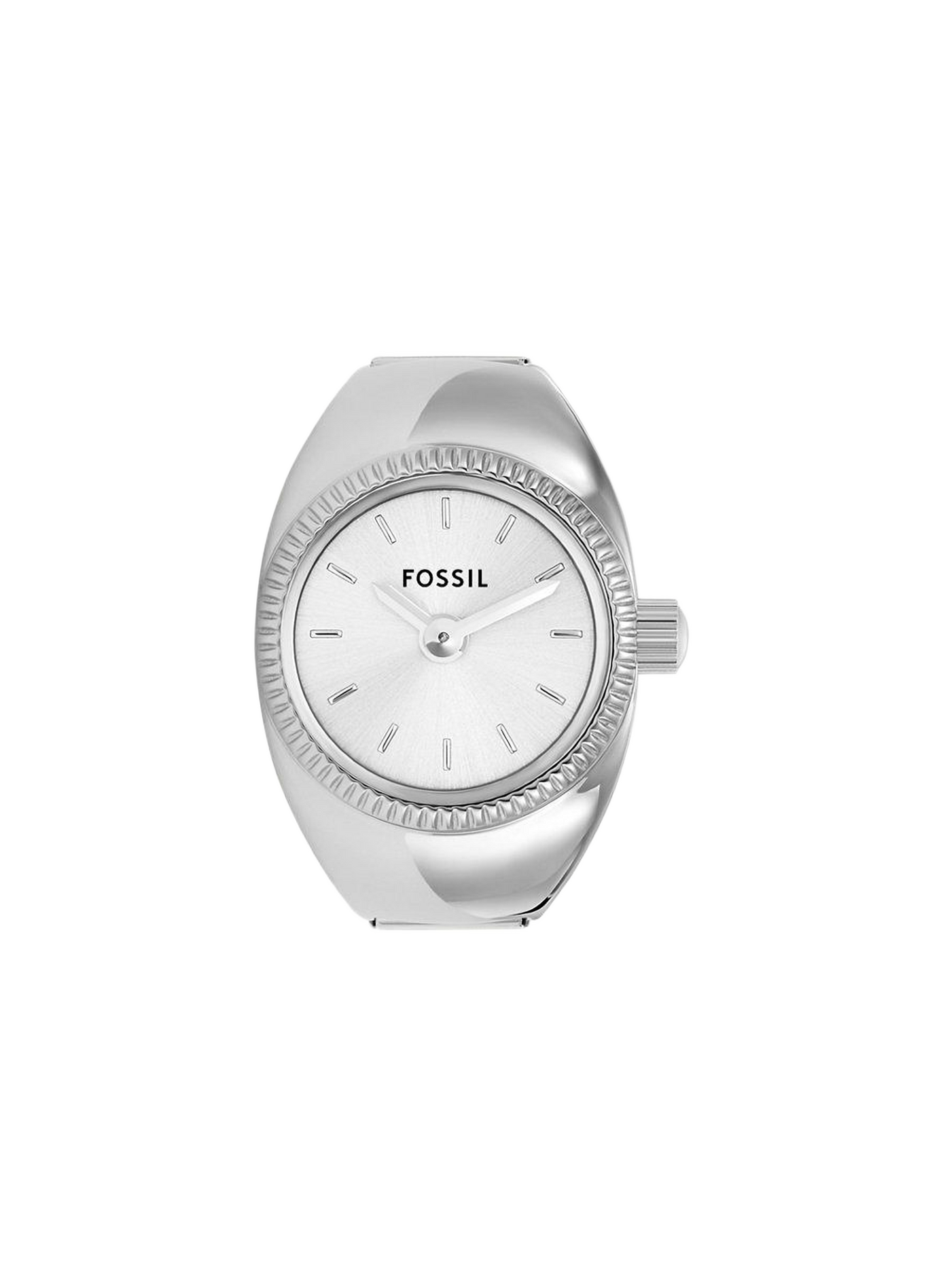 Montre Ring en acier FOSSIL Argent