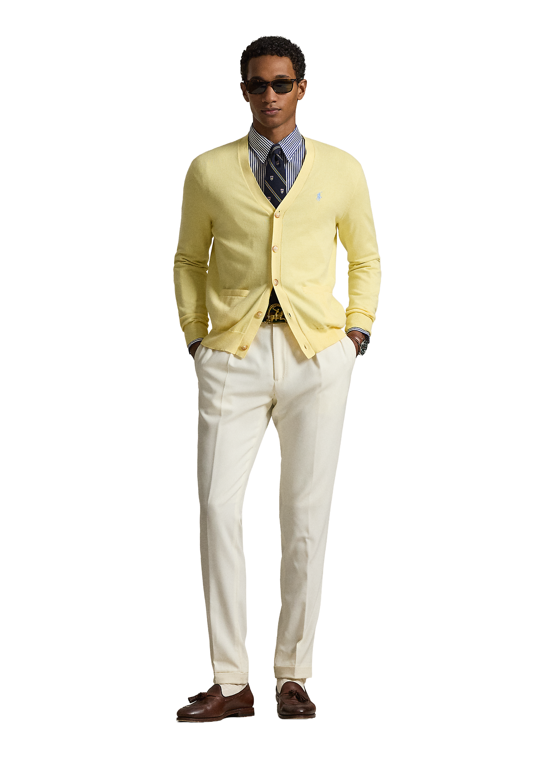 Cotton cardigan POLO RALPH LAUREN Yellow