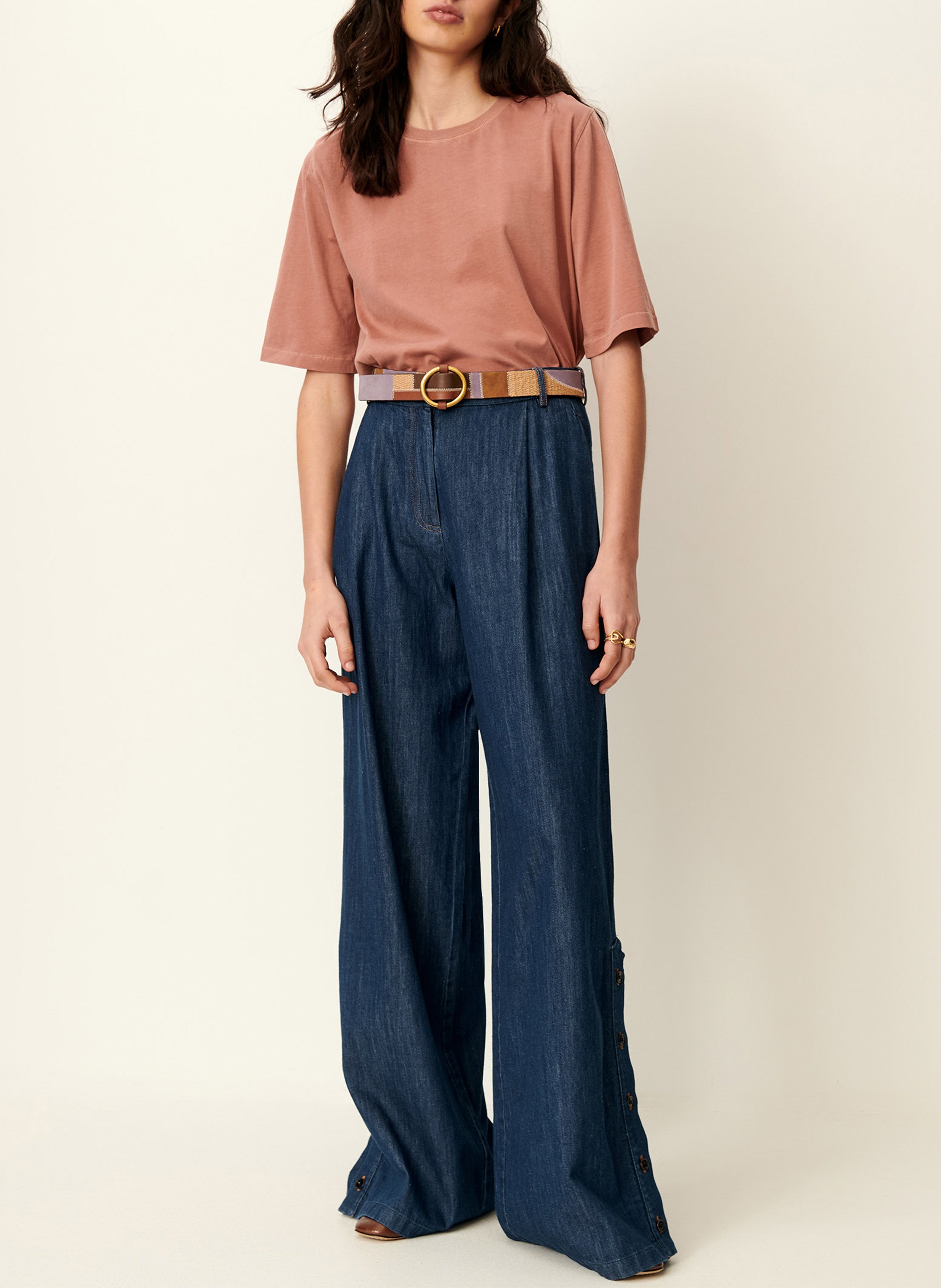 Tee-shirt oversize en coton sergio SESSUN Marron