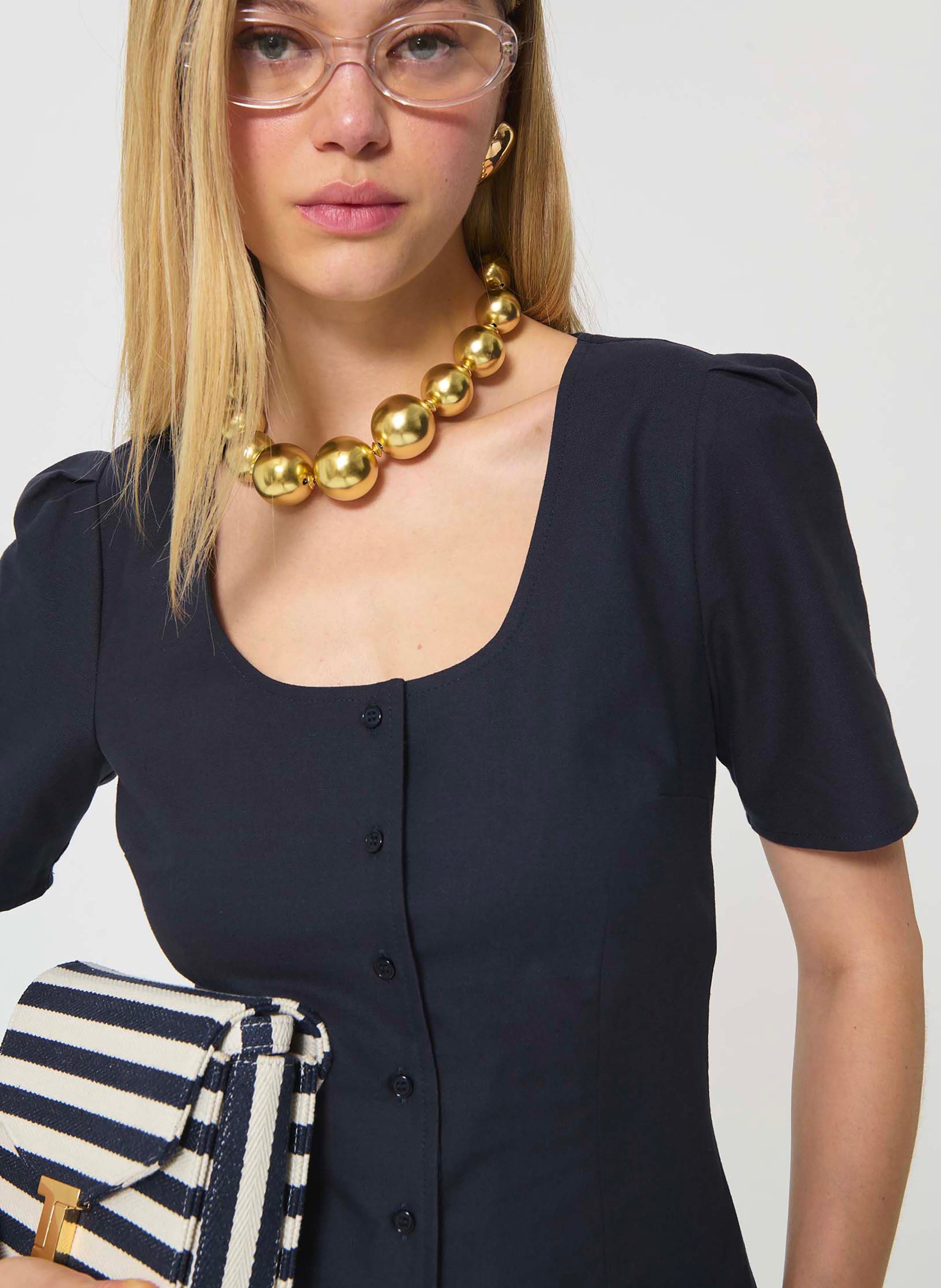 Chemise camina TARA JARMON Bleu