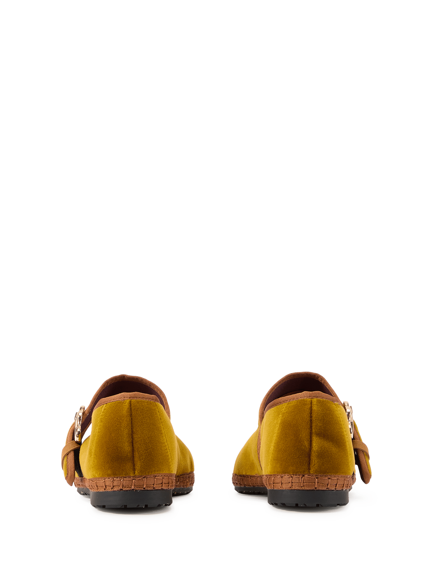 Ballerines à boucle Sophie en velours FLABELUS Jaune