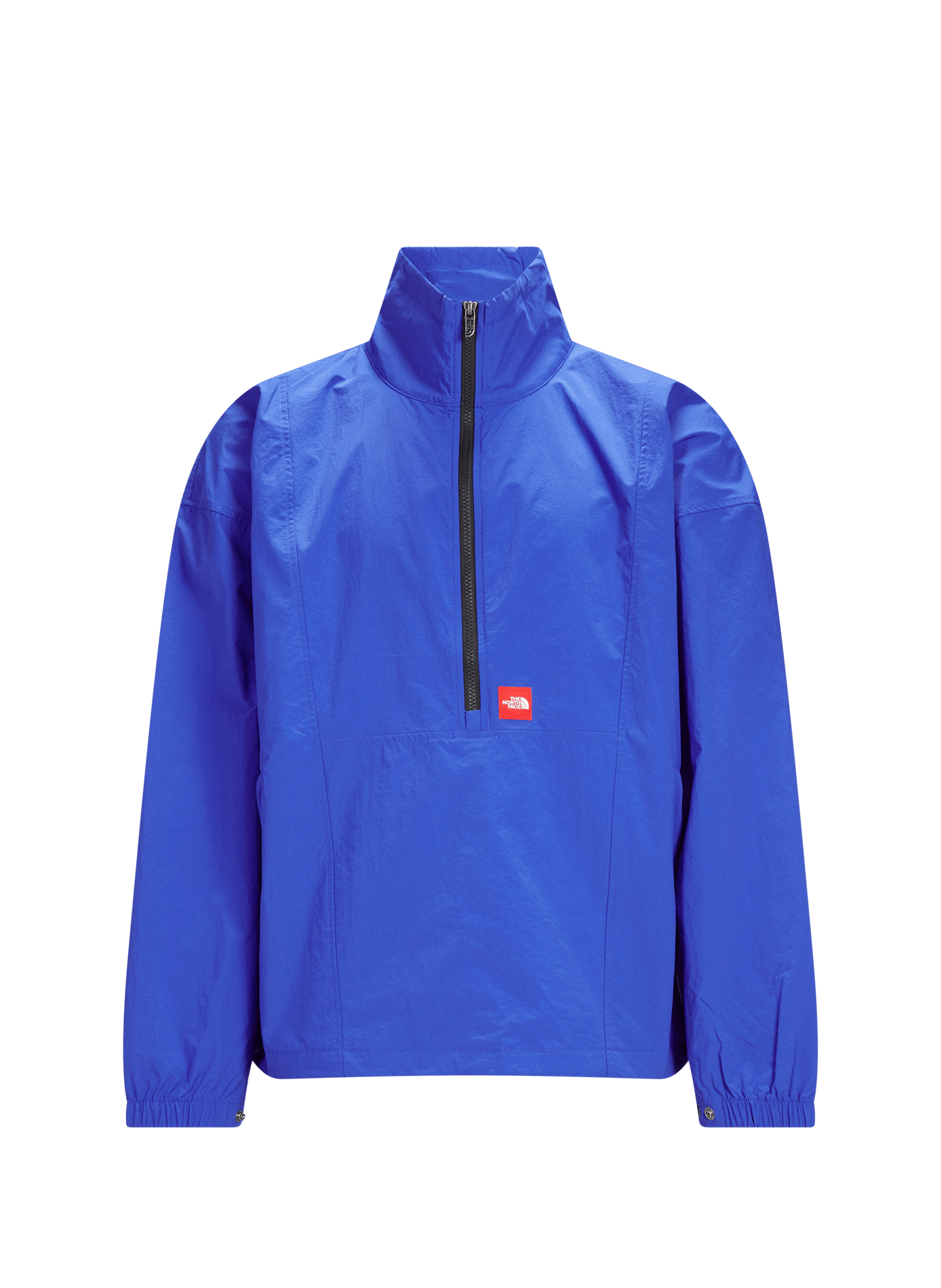 Oversized jacket with high zippered collar  Tnf blue