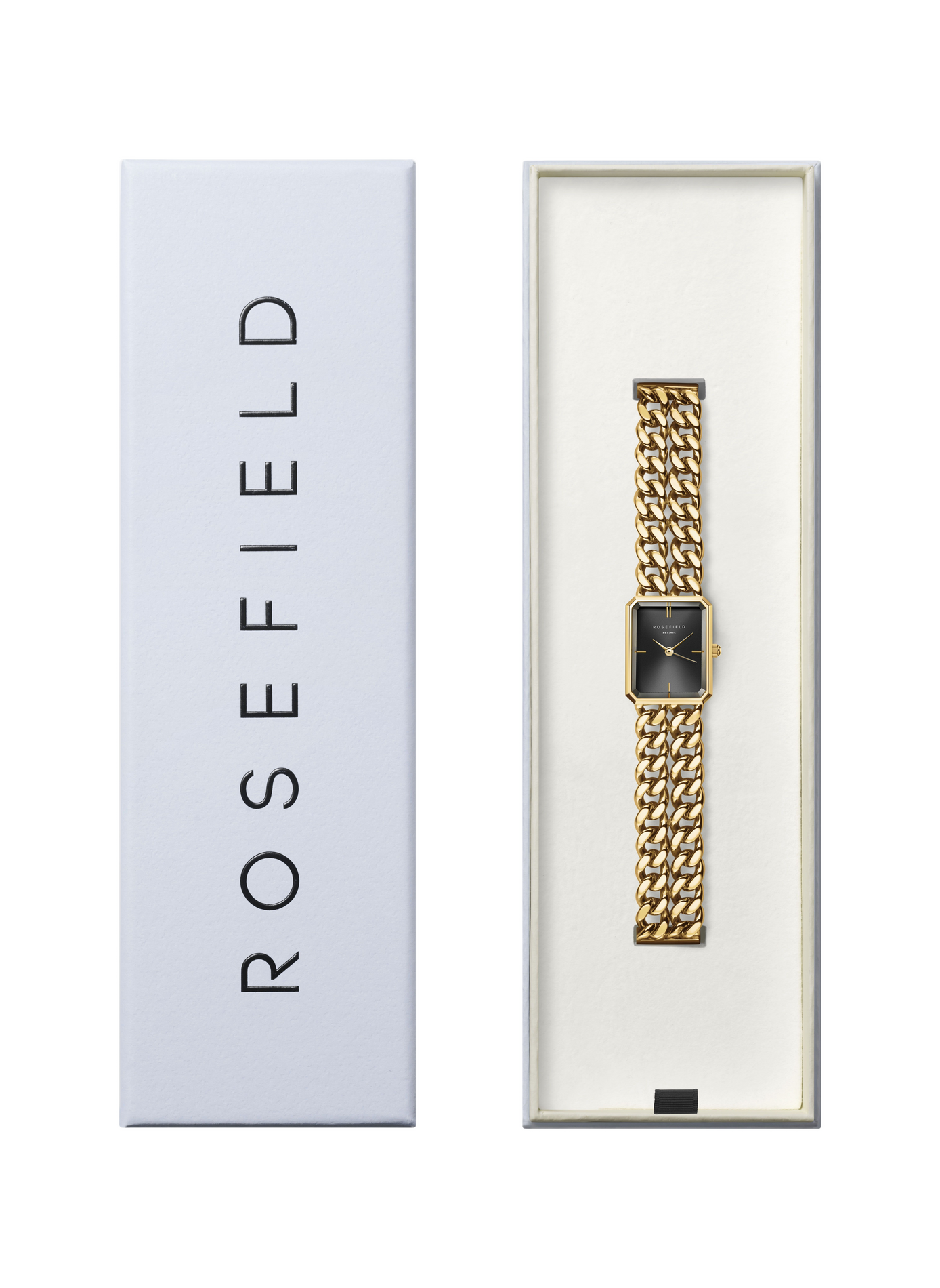 Montre analogique Studio Double Chain ROSEFIELD Noir
