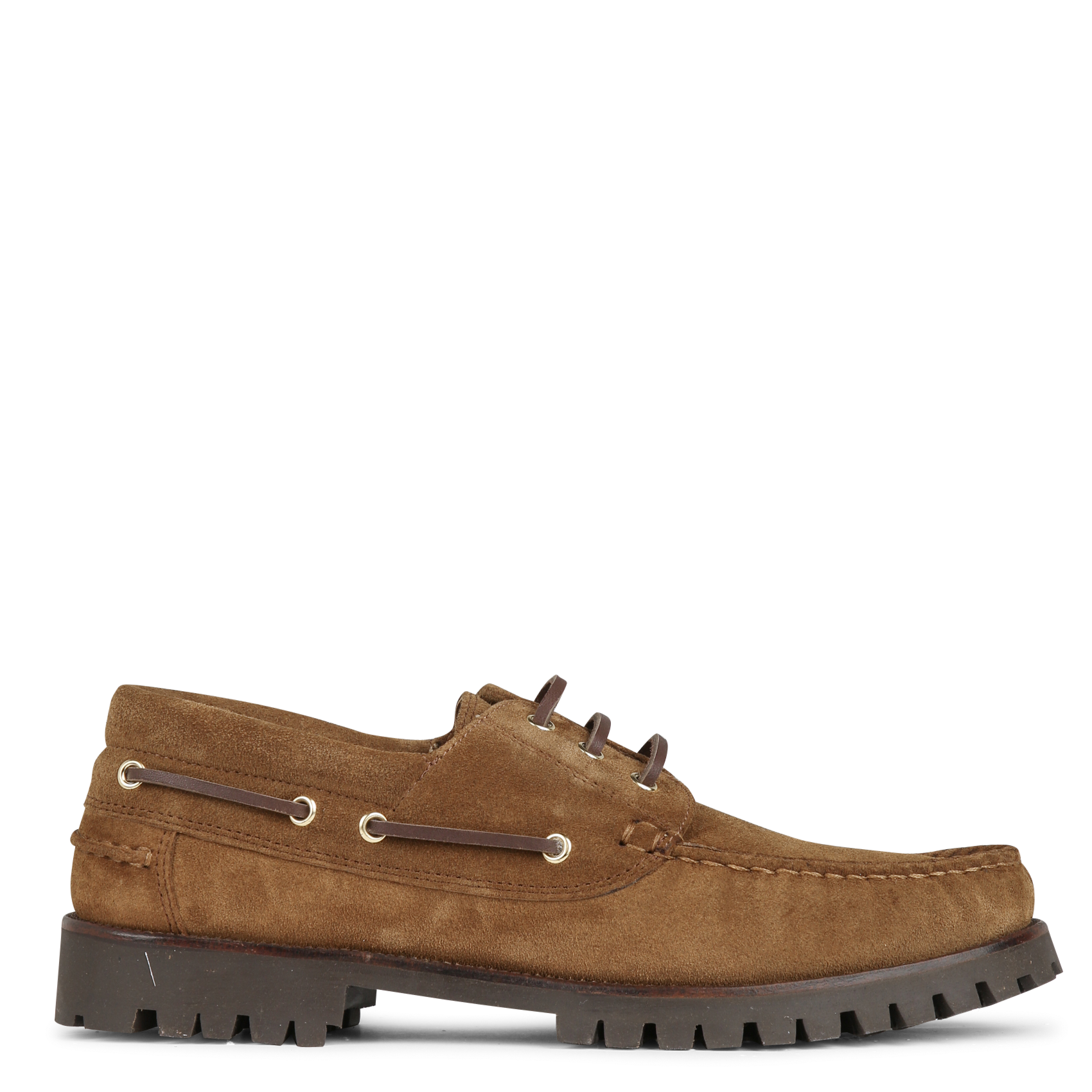 Chaussures bateau en cuir betlem BOBBIES Marron