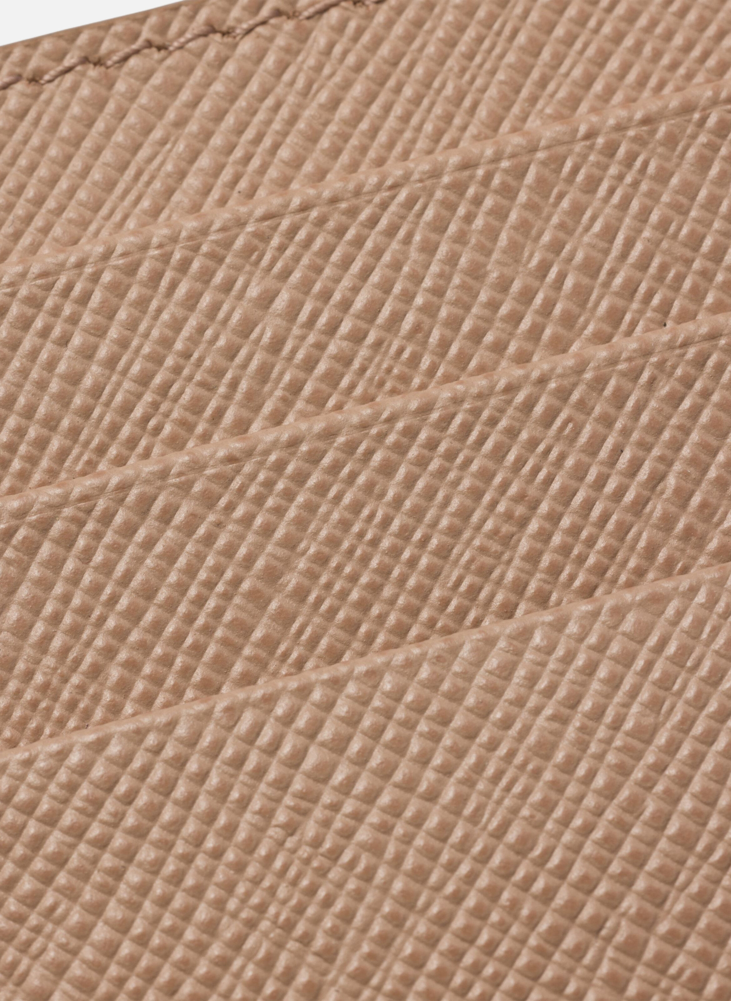 Porte-cartes en cuir saffiano PRADA Rose