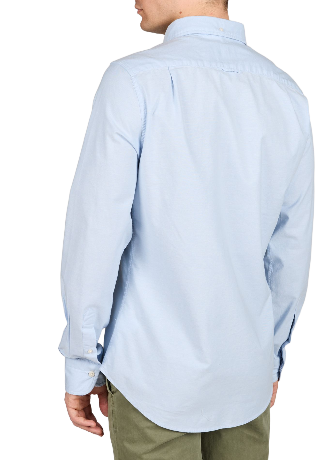 Chemise droite en coton mélangé GANT Bleu