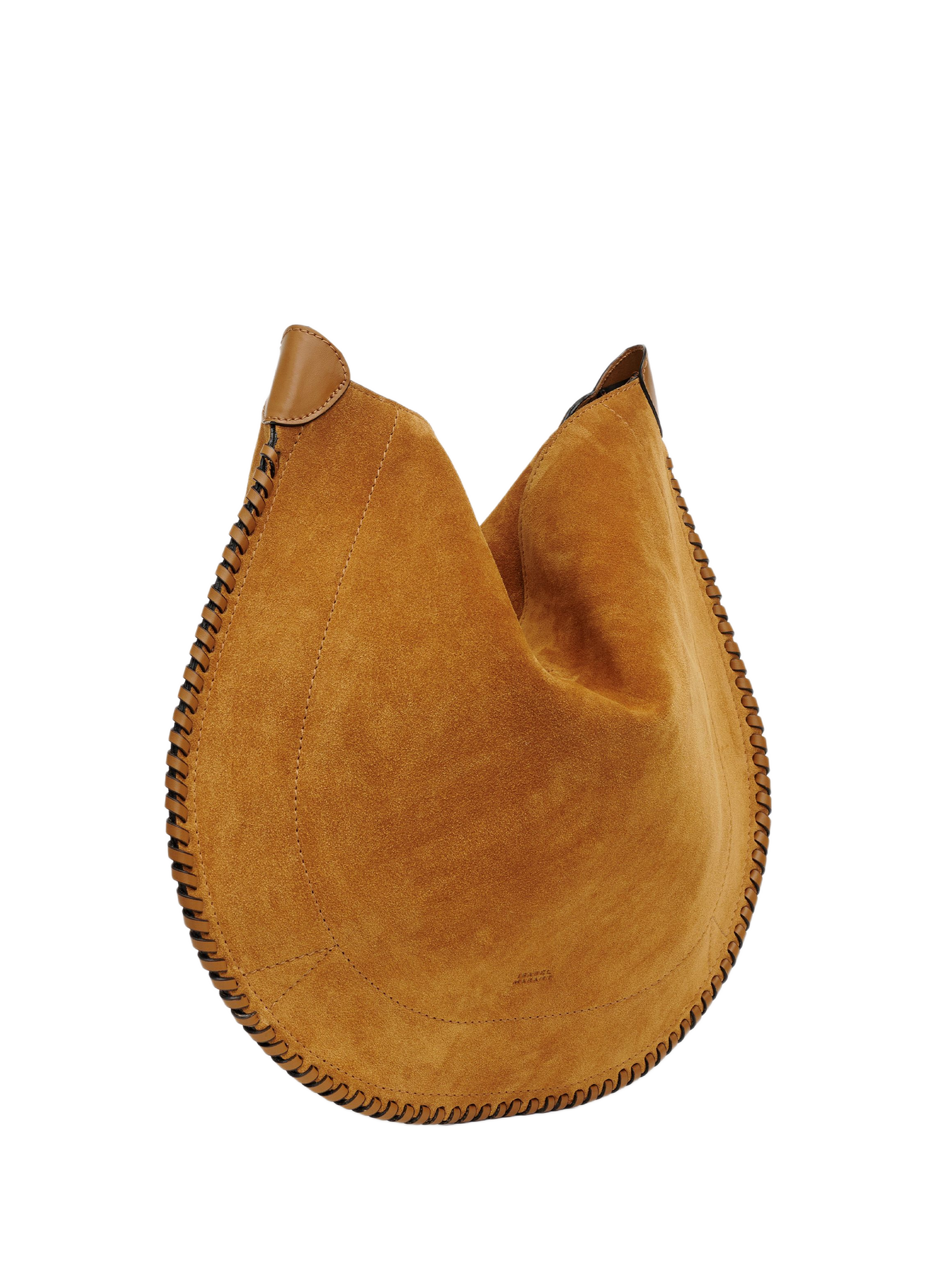 Oskan Hobo Soft bag in braided suede calfskin ISABEL MARANT Brown