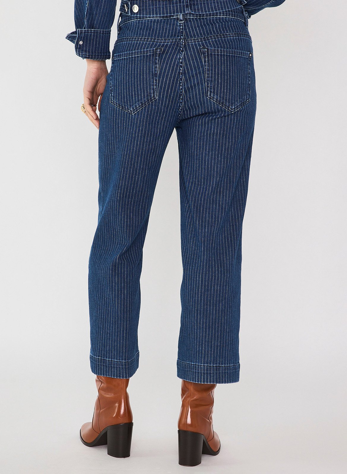 Jean droit rayé rosie MAISON 123 Bleu