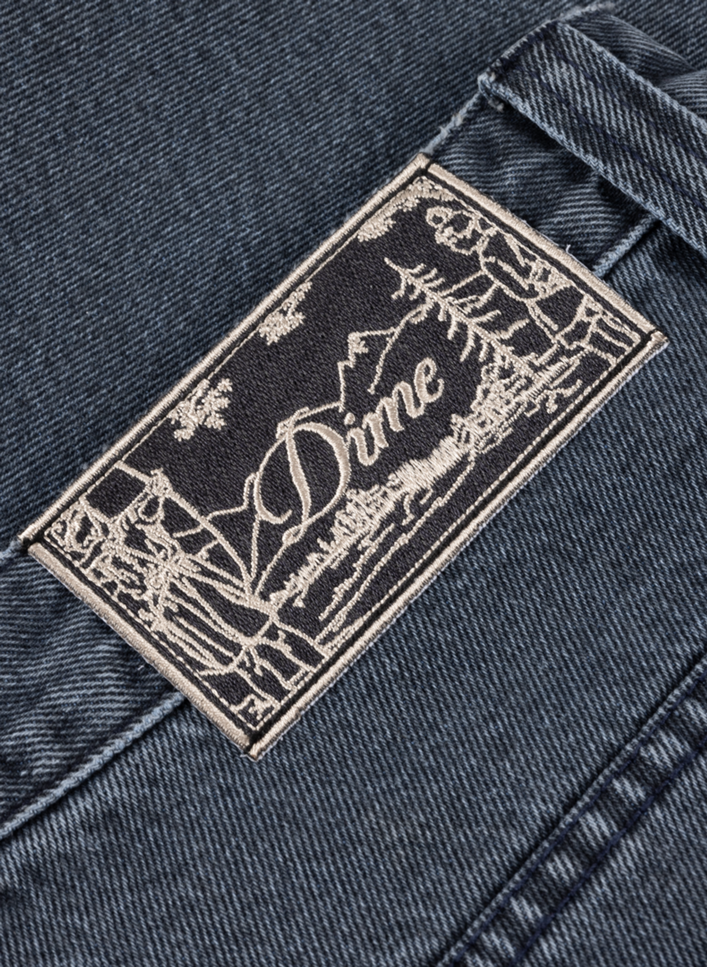 Denim cotton Bermuda shorts DIME Blue