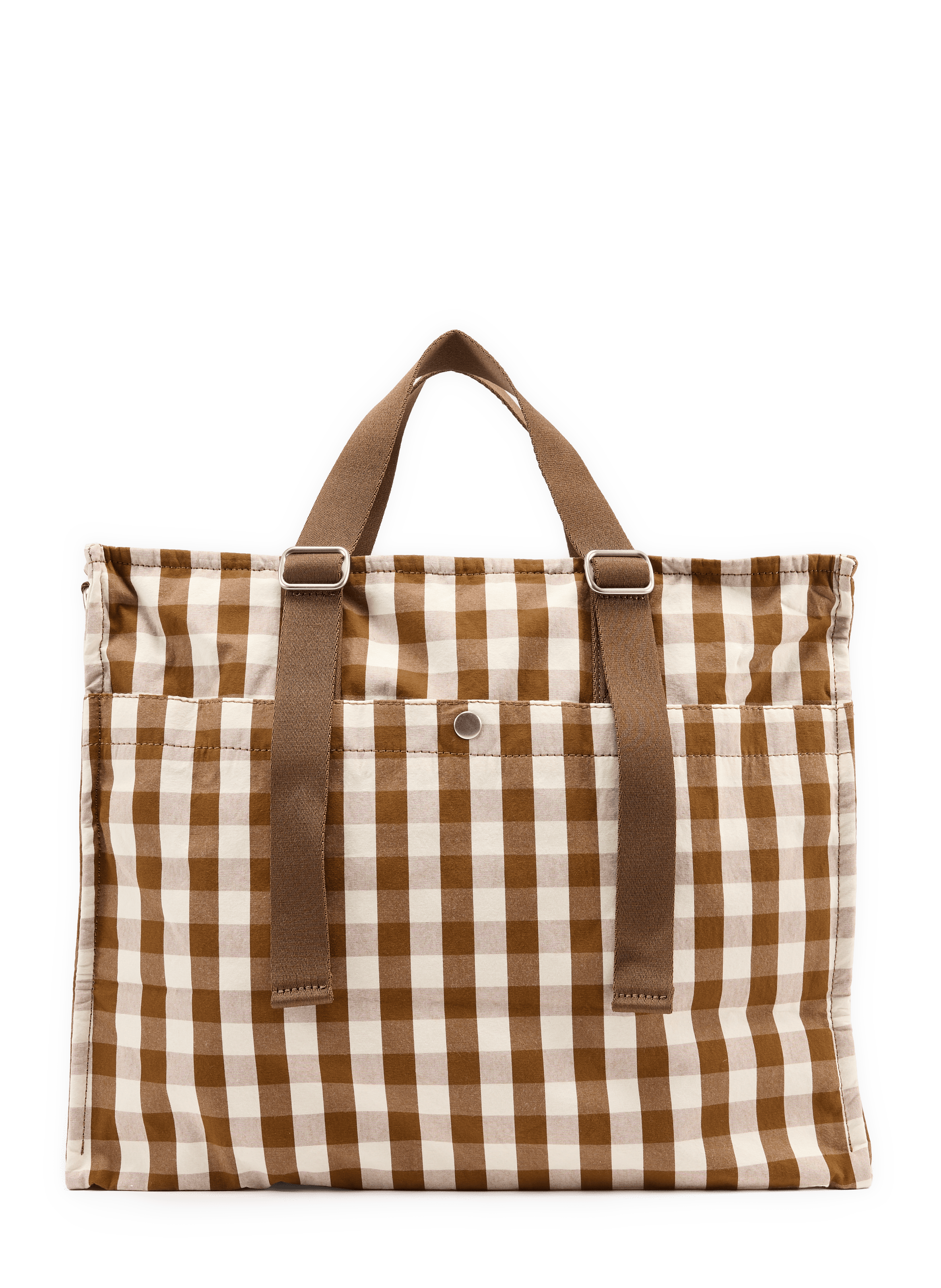 Bolso de fin de semana a cuadros de algodón mezclado NN.07 Multicolor