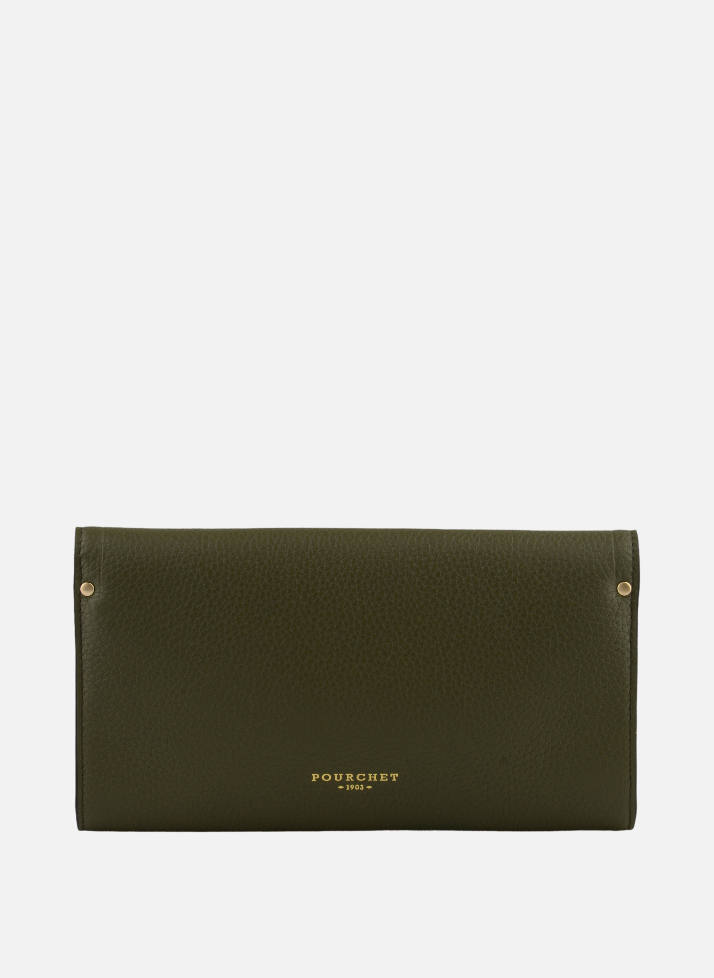 Sèvres | sac besace gm en cuir de vachette POURCHET Kaki