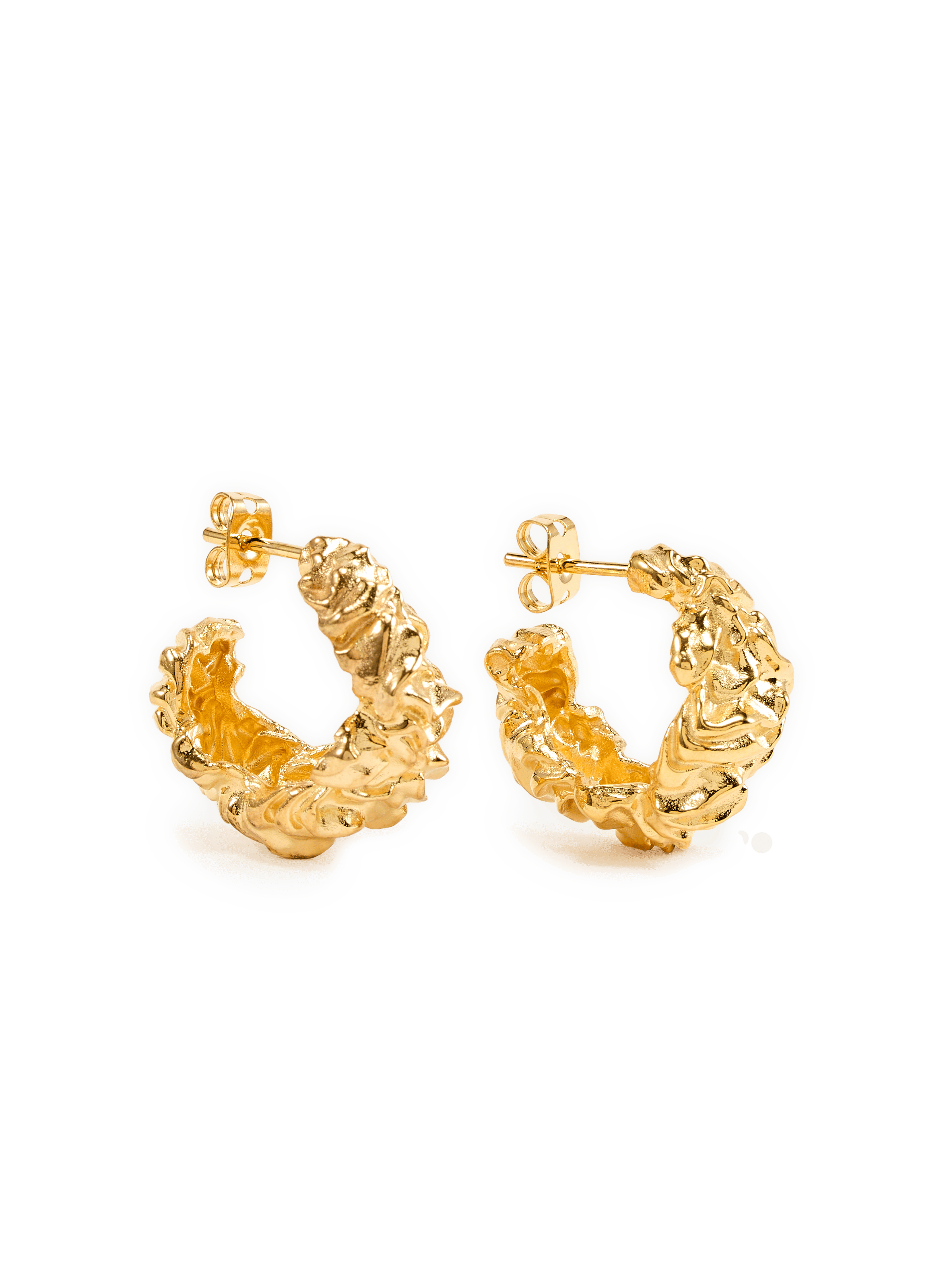 Pleated Earrings JOANNA LAURA CONSTANTINE Golden
