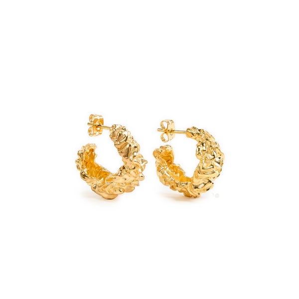 Boucles d'oreilles plissées Boucles d'oreilles plissées
