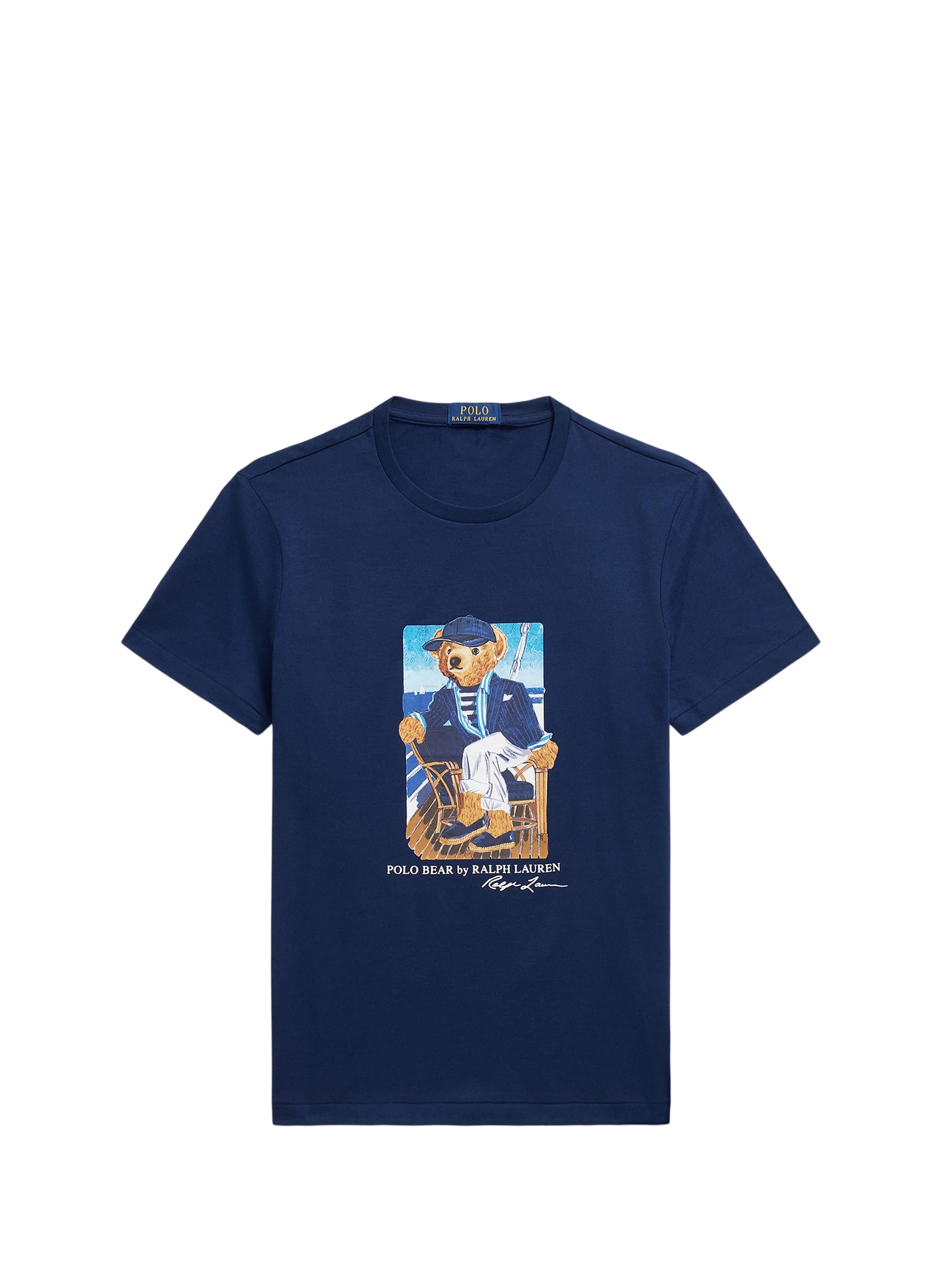 T-shirt imprimé en coton POLO RALPH LAUREN Bleu