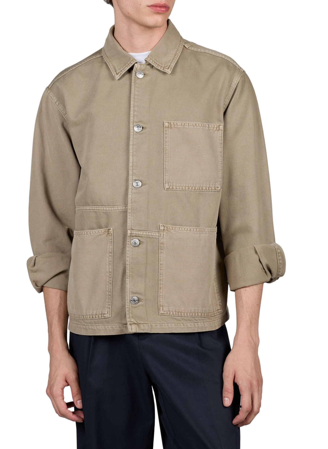 Gerade geschnittene Jacke Sachore aus Baumwolle SAMSOE SAMSOE Beige